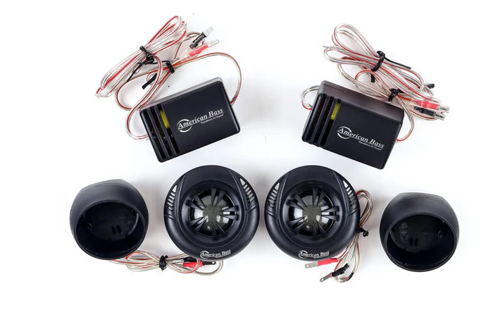 American Bass SQ T2 Tweeters with Crossovers - 60 Watts RMS - High-Performance Car Audio Tweeters for Crystal Clear Sound | Perfect for Car Stereo Upgrades & Sound Systems