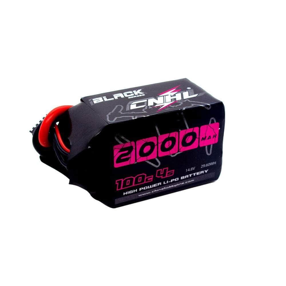 CNHL Black Series 14.8V 4S 2000mAh 100C LiPo Battery with XT60 Connector - High Performance RC Drone, Airplane, and Helicopter Battery for Long Flight Time