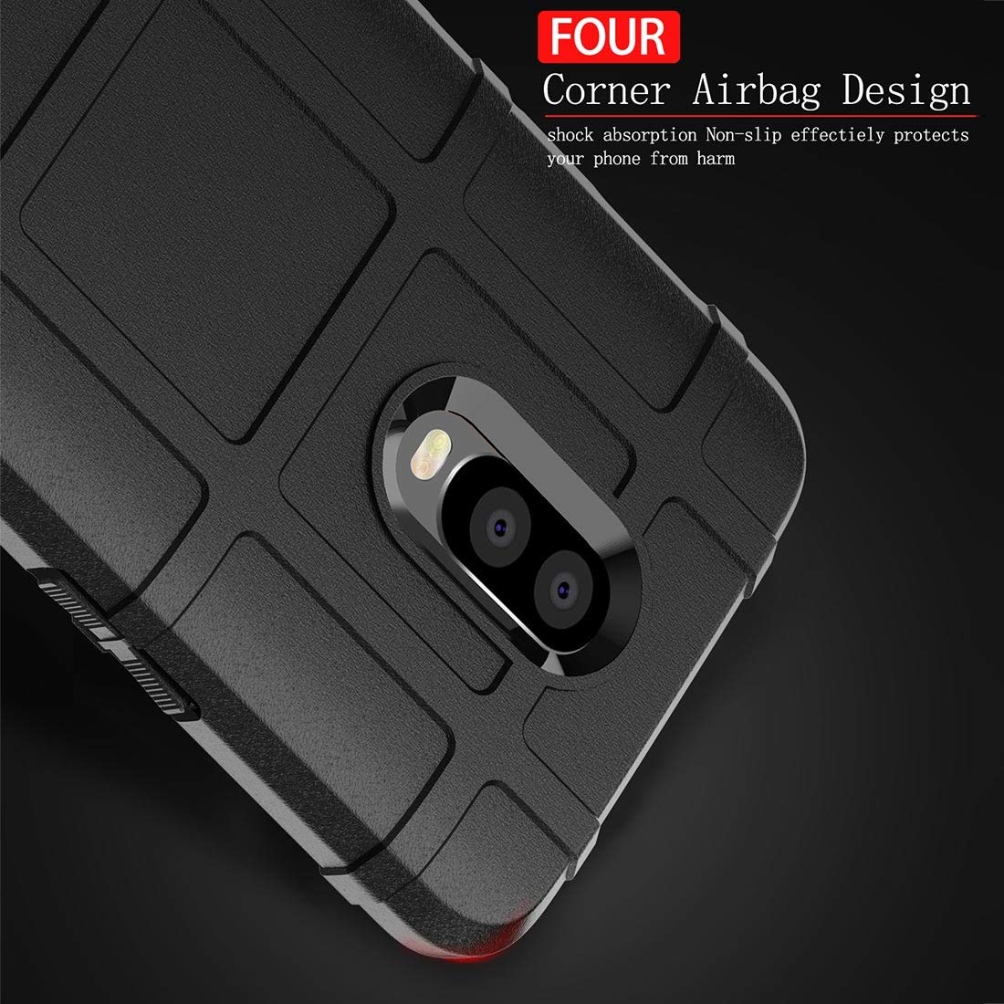 Shockproof Silicone Phone Case for OnePlus 6T - Full Body Protection Cover | Durable Anti-Slip Grip for Everyday Use & Outdoor Activities