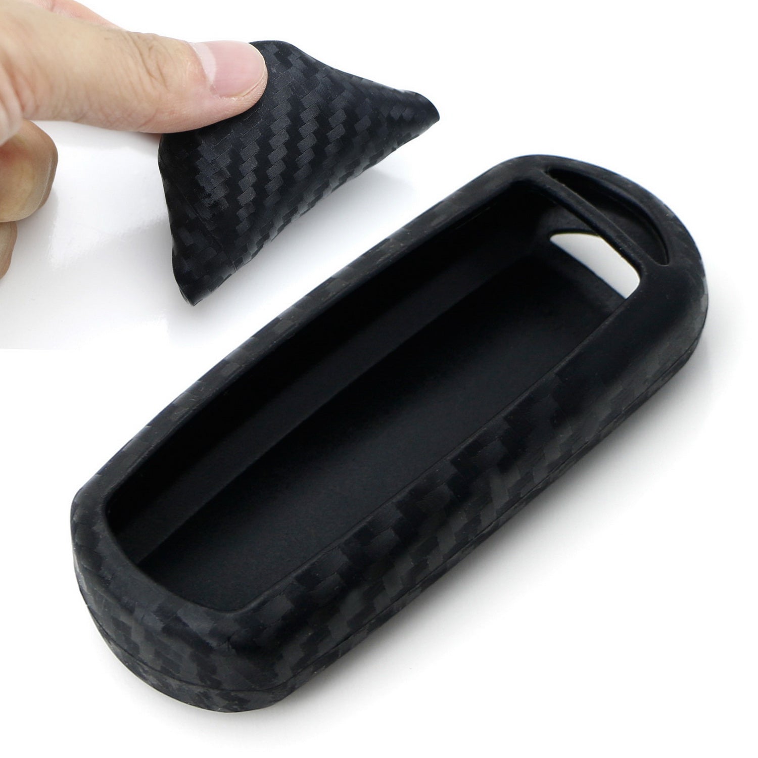 Premium Carbon Fiber Soft Silicone Key Fob Cover for Mazda 2 3 5 6 CX-3 CX-5 CX-7 CX-9 - Durable Anti-Scratch Protection for Car Keys (Perfect for Everyday Use & Gifts)