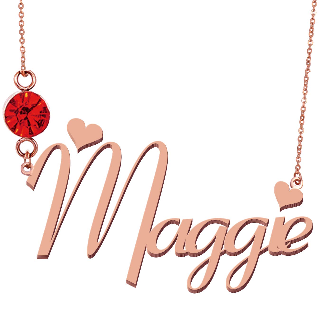 Custom Name Necklace with Birthstone - Personalized Jewelry Gift for Women, Mom, Wife - Perfect for Birthday, Anniversary, Valentine's Day & Special Occasions