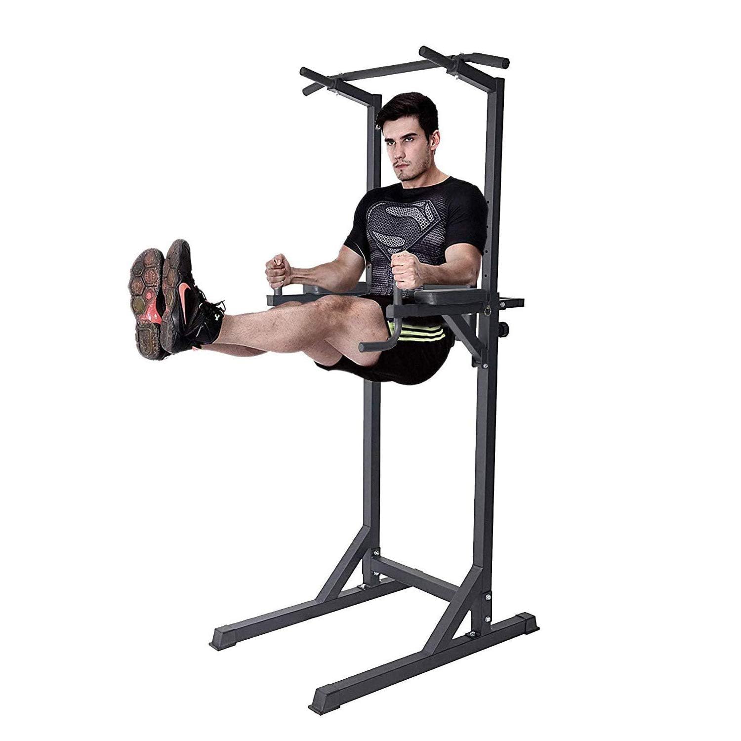 Power Tower Dip Station - Adjustable Multi-Function Home Gym Equipment for Strength Training & Pull Ups | Perfect for Home Workouts, Calisthenics & Full Body Exercises