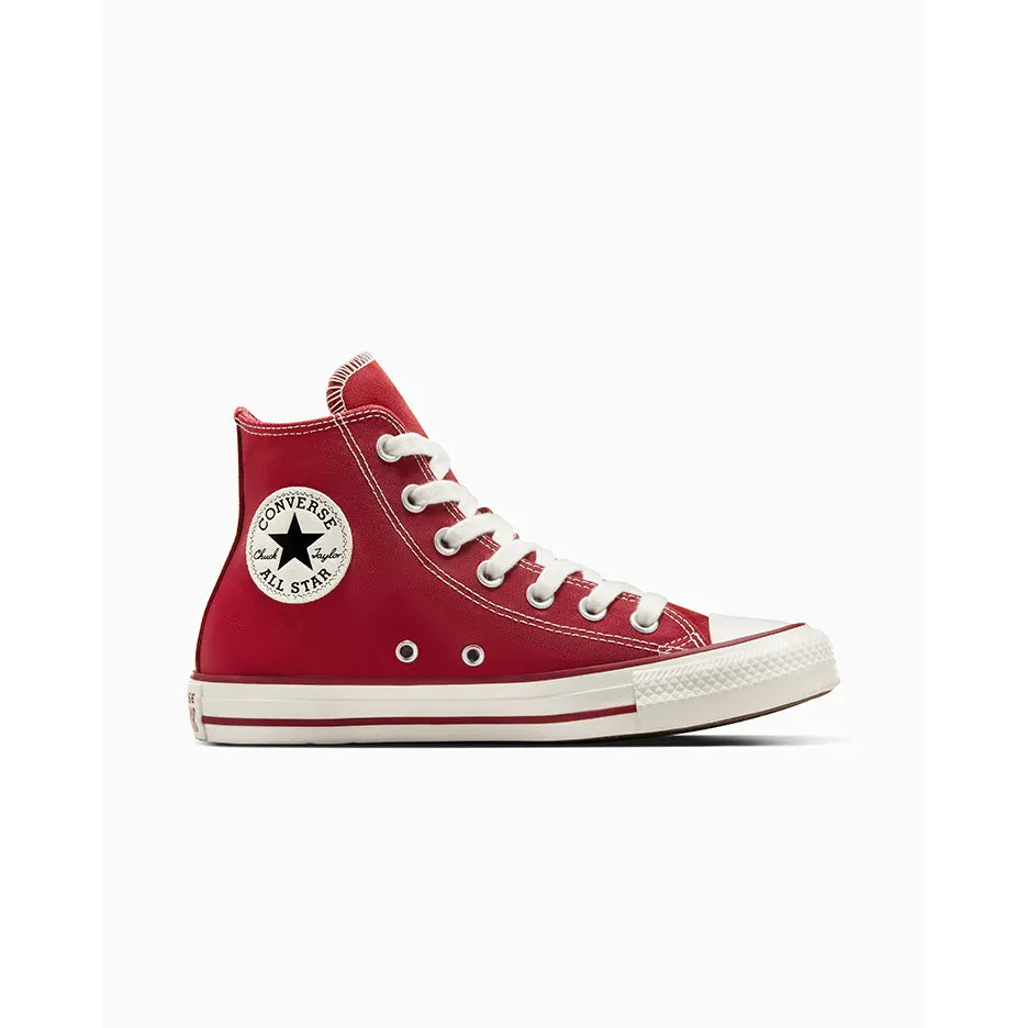 Converse Chuck Taylor All Star High Top Sneakers - Cherry Red Canvas Shoes for Men & Women | Casual, Streetwear & Vintage Style Fashion