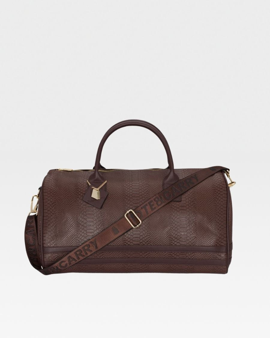 Apollo 1 Duffle Bag in Chocolate Brown - Waterproof Travel Duffel Bag for Gym, Sports, Weekend Getaways & Outdoor Adventures