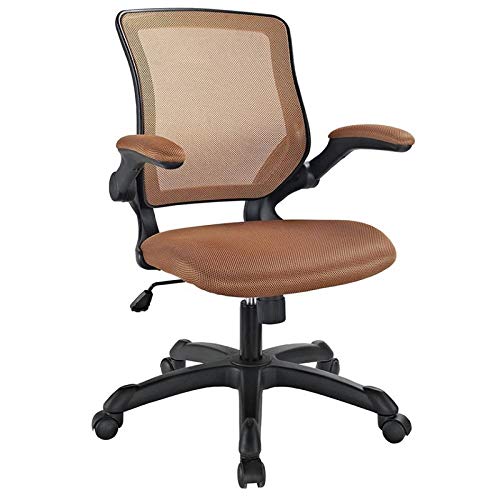 Scranton & Co Modern Breathable Mesh Back Office Chair in Tan - Ergonomic Desk Chair for Home & Office, Comfortable Computer Chair for Long Hours Work & Gaming