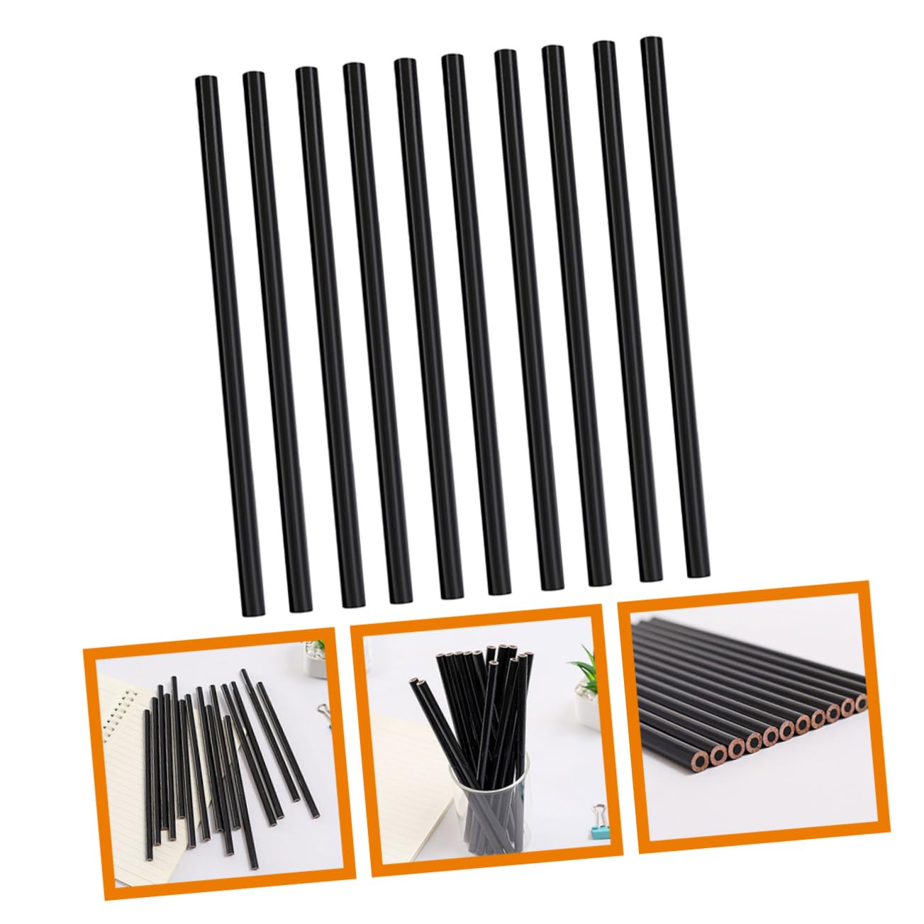 NUOBESTY 10-Piece Black Carpenter Pencils - Woodworking Marking Pencils for Cutting, Painting & DIY Projects - Durable Chinese Pencils for Woodworkers, Artists & Crafters
