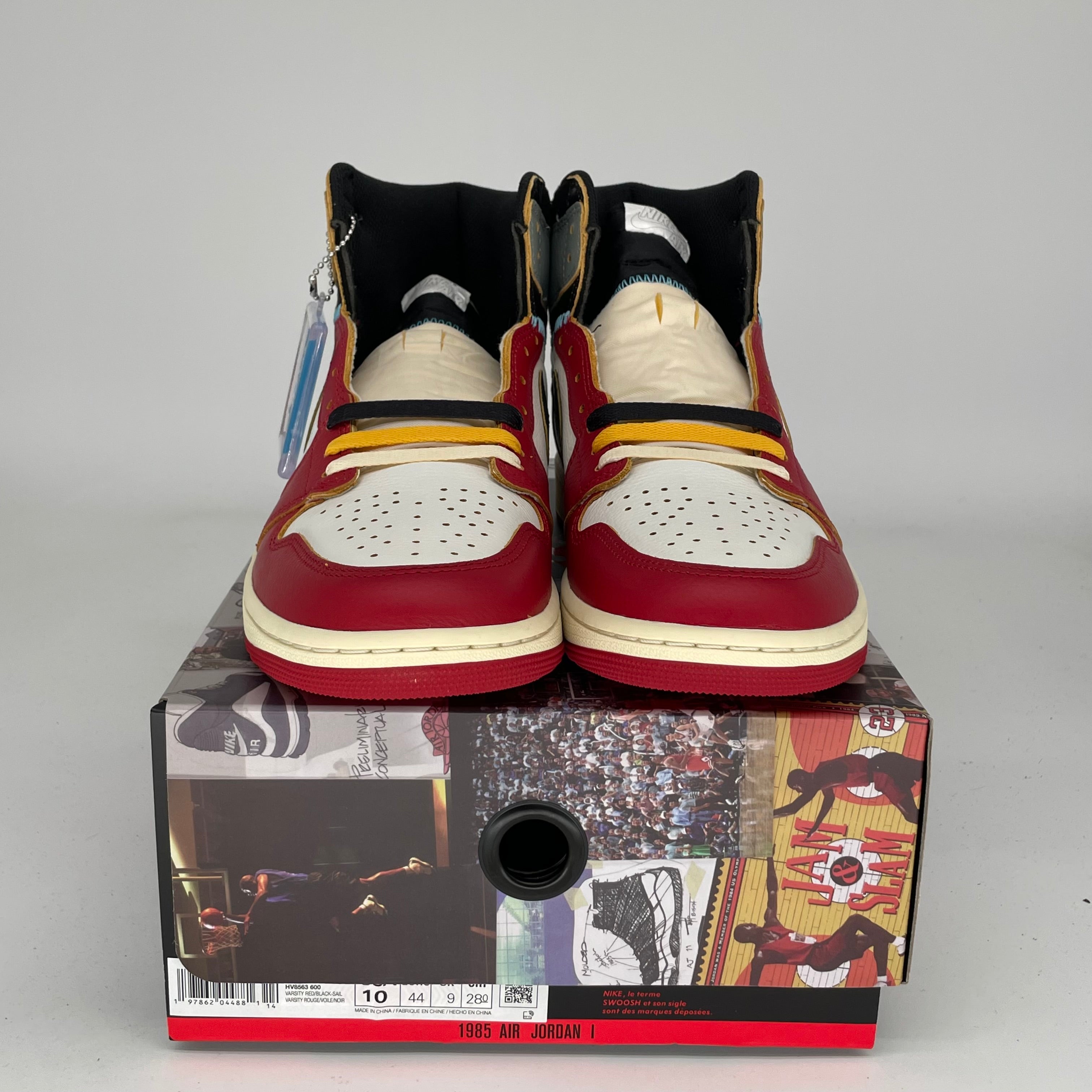 Air Jordan 1 Union LA Chicago Shadow Sneakers - Men's Size 10 (HV8563-600) - Retro Basketball Shoes for Streetwear & Casual Outfits