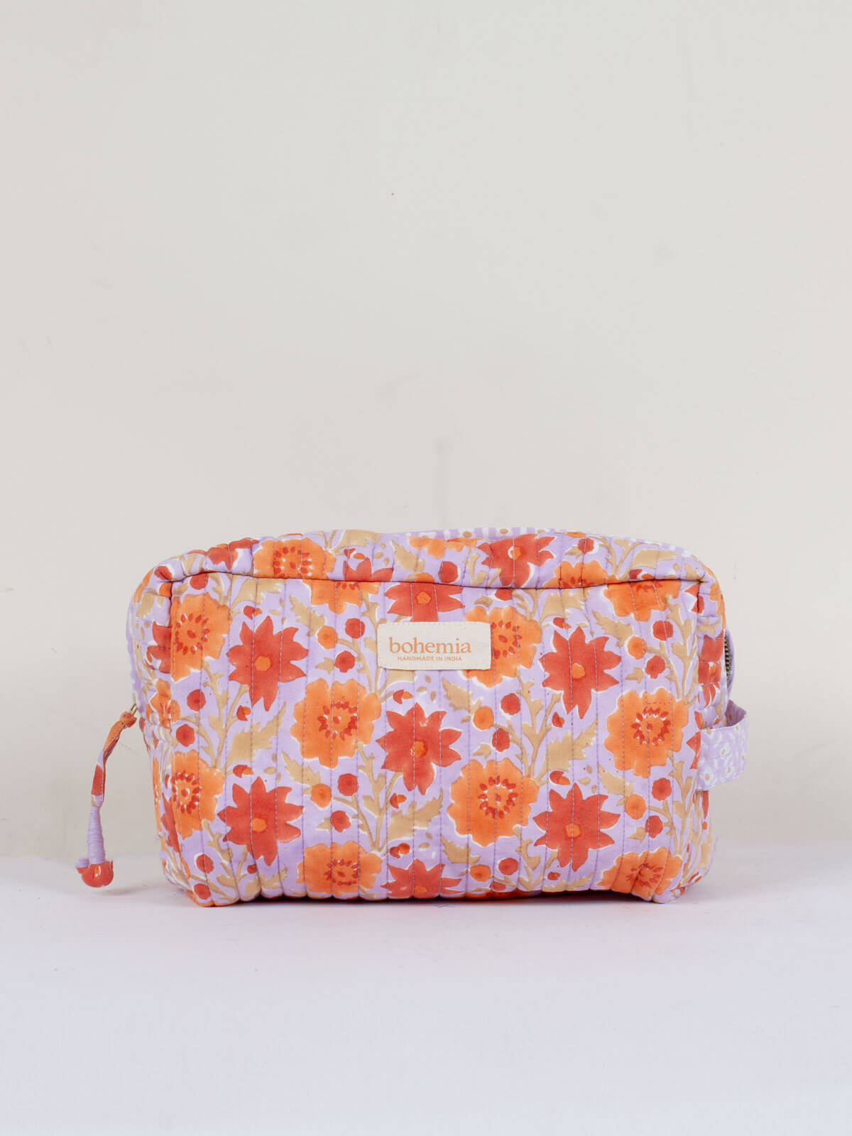 Floribunda Washbag - Waterproof Travel Cosmetic Bag for Women, Lilac - Perfect for Toiletries, Makeup & Travel Essentials | Compact & Stylish Organizer for Gym, Beach & Overnight Trips