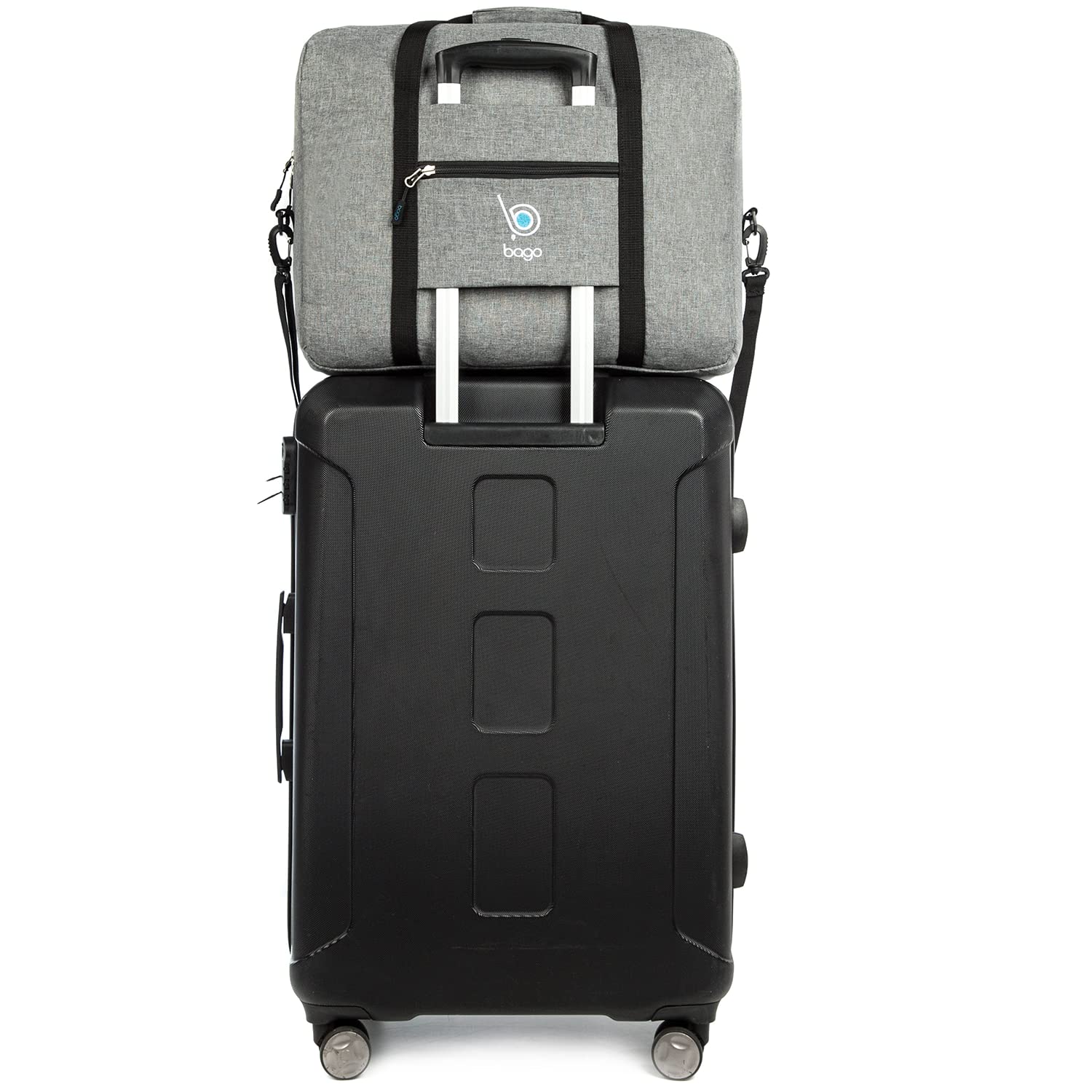 Foldable Duffle Bag 18x14x8 Inches - FAA Approved Personal Item Travel Bag for Spirit & Frontier Airlines - Lightweight Carry-On Luggage for Air Travel - Perfect for Weekend Getaways & Business Trips