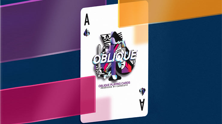 Premium Oblique Playing Cards - Elegant & Durable Poker Deck for Magic Tricks, Cardistry & Casino Games - Perfect for Parties, Game Nights & Professional Performances