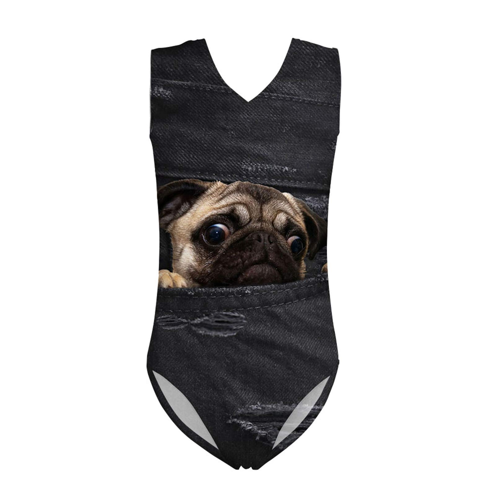 ELEQIN Girls Animal Print One Piece Swimsuit - Cute Swimwear for Kids, Teens, Dance & Gymnastics Leotard - Perfect for Pool, Beach, Dance Class & Gymnastics Practice