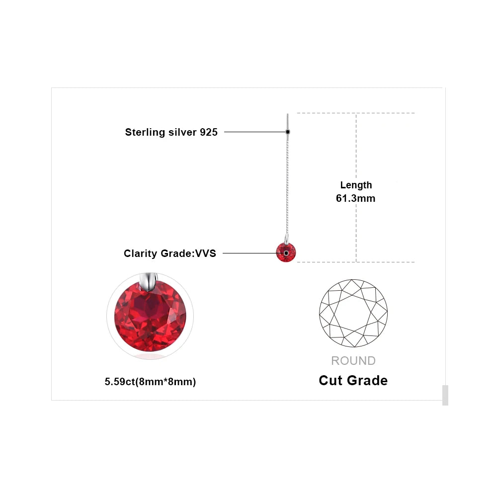 Dream Red Earrings for Women - Elegant Dangle Drop Earrings for Party, Wedding & Evening Wear | Perfect Gift for Her