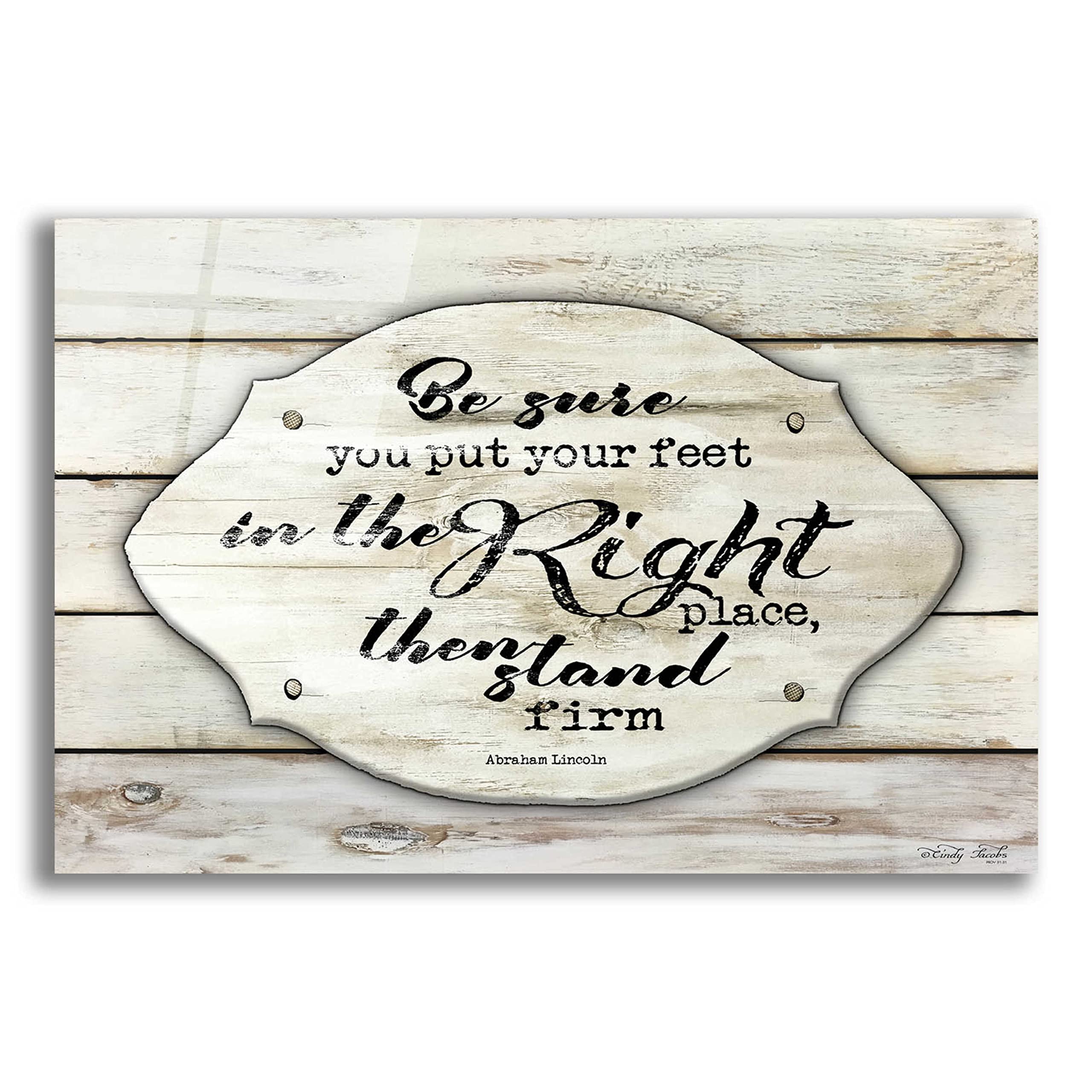 Stand Firm by Cindy Jacobs - 24x16 Inch Acrylic Glass Wall Art Painting, Inspirational Christian Home Decor for Living Room, Bedroom & Office