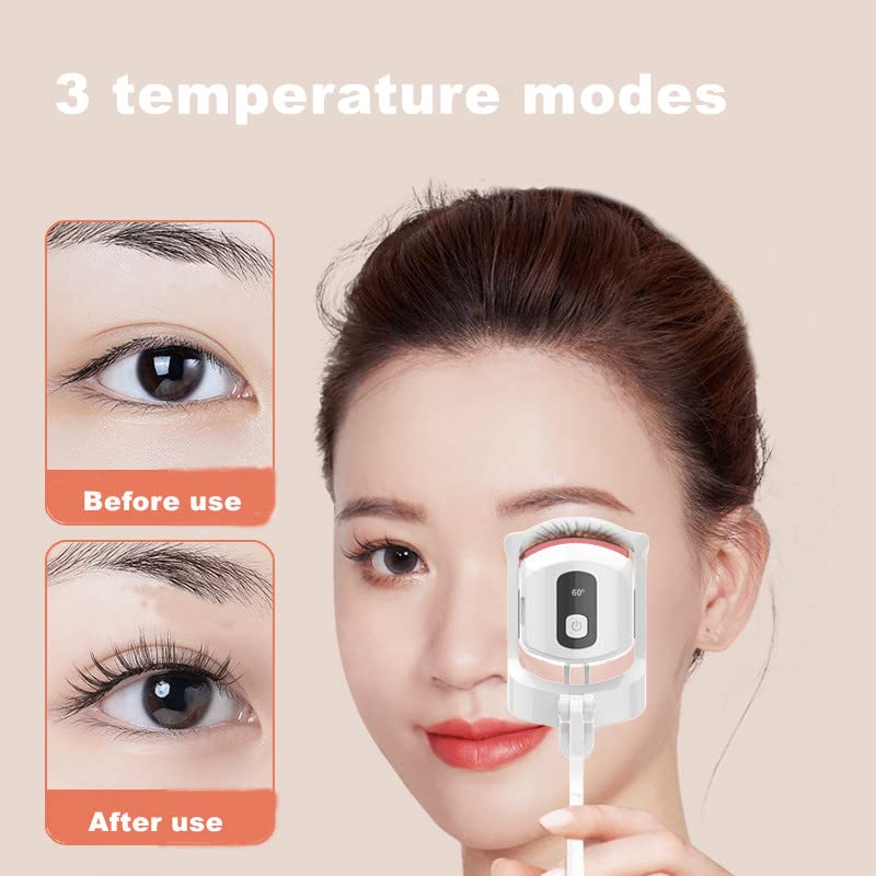 Best Heated Eyelash Curler - Electric Lash Curler for All Eye Shapes | Perfect Gift for Women & Girlfriend | Salon-Quality Curls at Home, Travel & Daily Makeup Routine