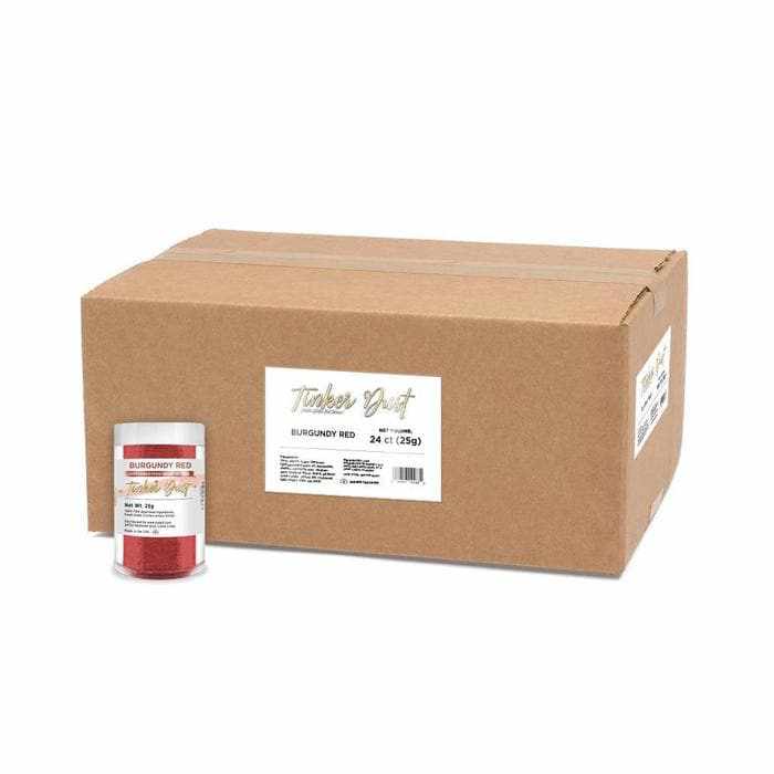 Wholesale Burgundy Red Tinker Dust® Glitter for DIY Crafts, Nail Art, and Party Decorations - Premium Cosmetic Grade Fine Glitter Powder