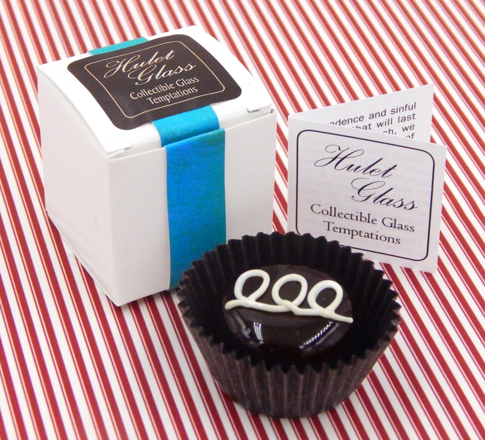 Handmade Art Glass Candy Treat - Chocolate & Vanilla Flavor | Perfect for Party Favors, Gift Boxes & Home Decor