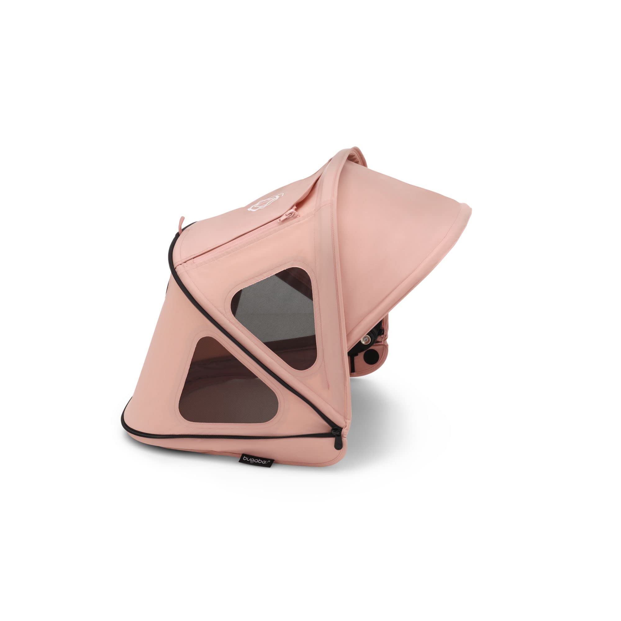 Bugaboo Dragonfly Breezy Sun Canopy for Stroller - UPF 50+ Sun Protection & Ventilation Panels - Lightweight Baby Stroller Accessory in Morning Pink | Perfect for Sunny Outings, Park Walks & Outdoor Adventures with Your Baby