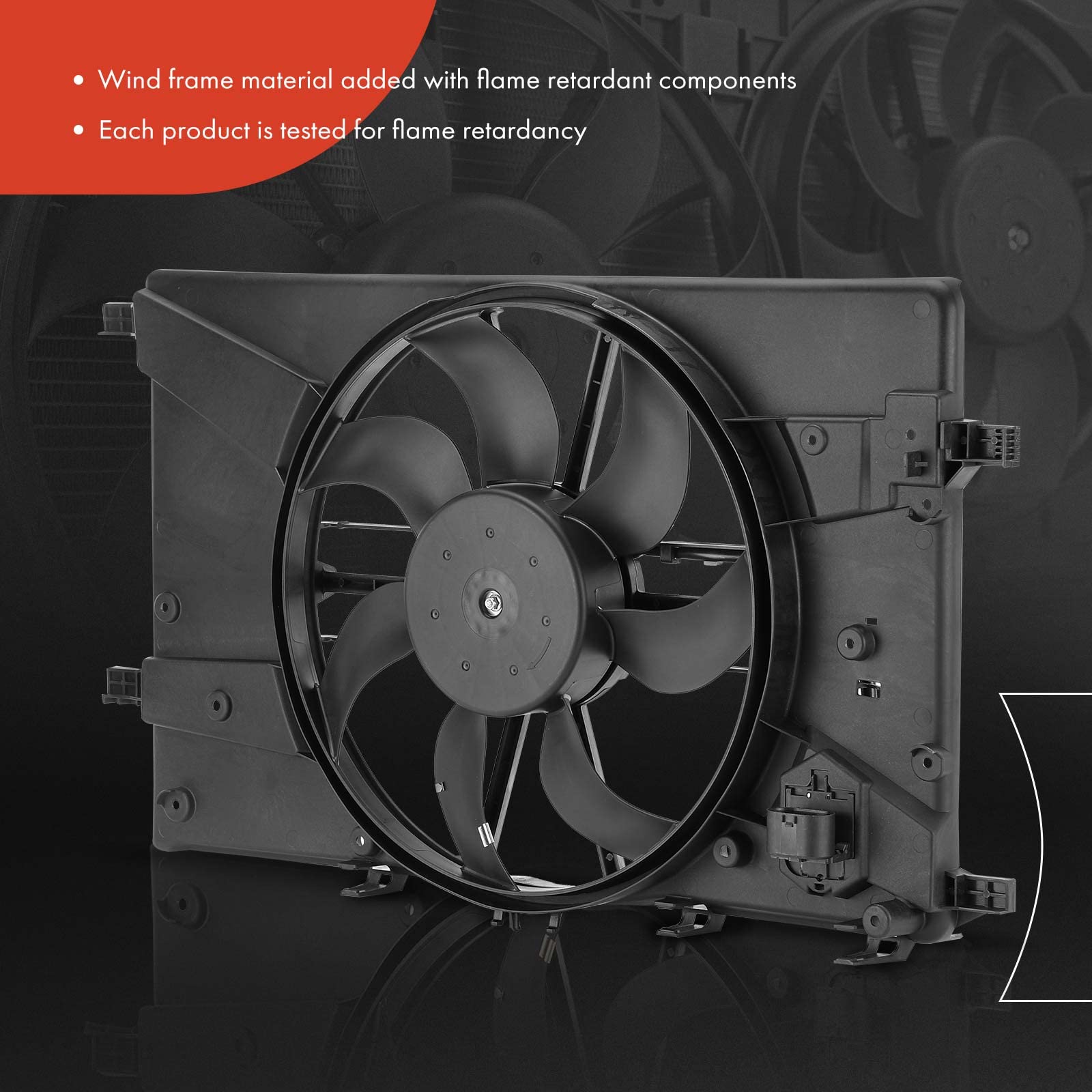 High-Performance Engine Radiator Cooling Fan Assembly for Chevrolet Cruze 2011-2016, Cruze Limited 2016 & Buick Verano 2012-2017 - Direct Replacement for OEM# 13427161 - Perfect for Overheating Prevention & Summer Driving
