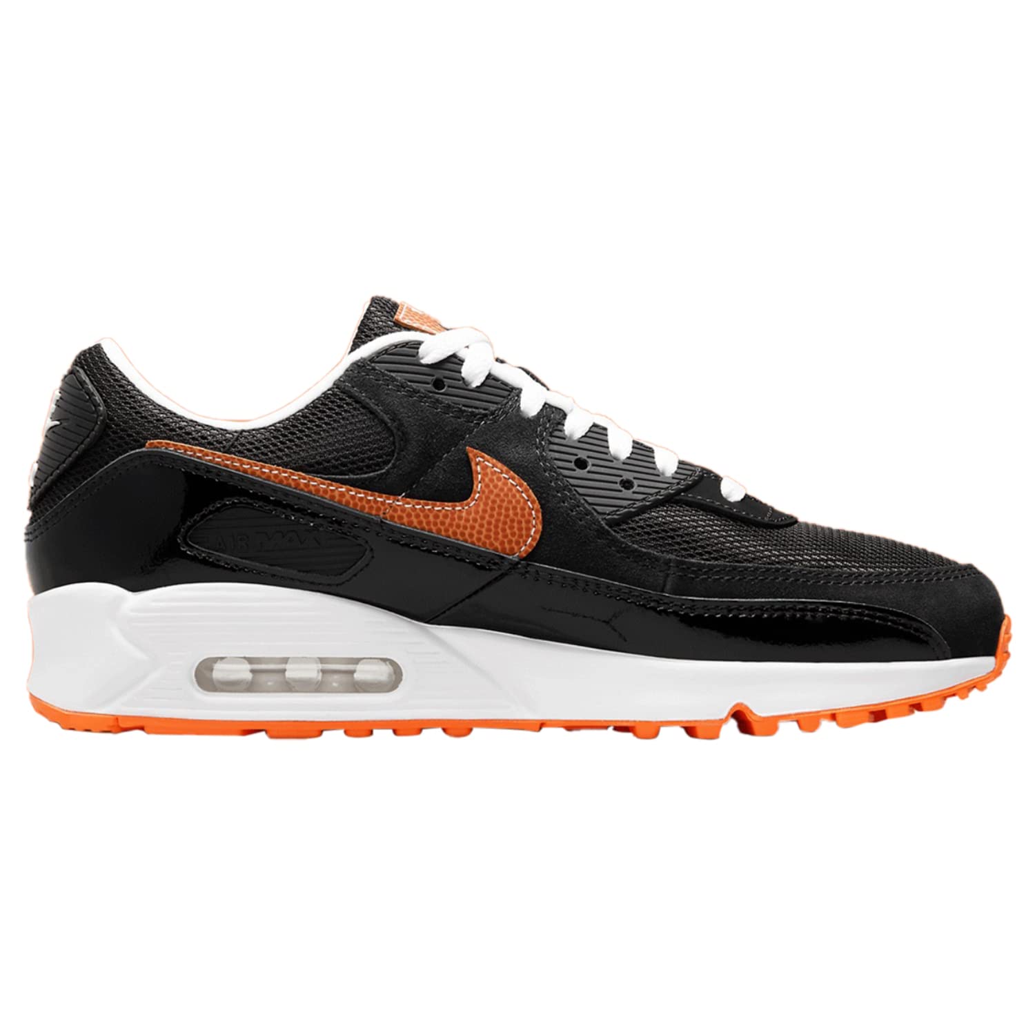 Nike Men's Air Max 90 Running Shoes - Black/White (DJ5981-001) - Size 8 | Comfortable Sneakers for Jogging, Gym Workouts & Casual Wear