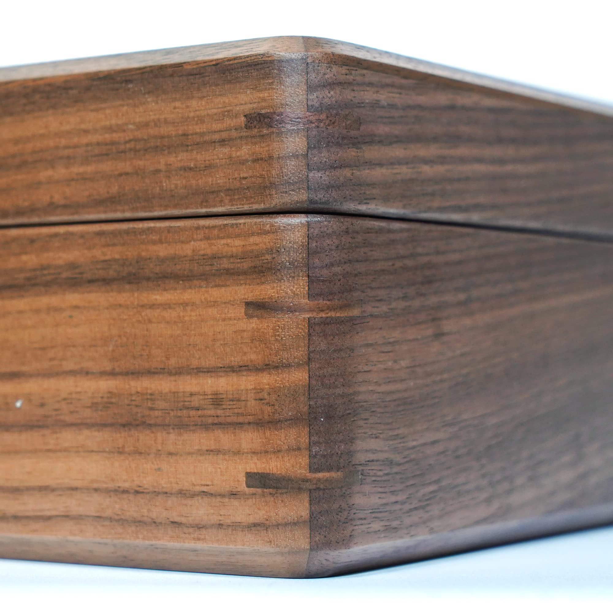 DESAINOPH® Luxury Wooden Watch Box Organizer for Men - Solid Walnut Wood Watch Storage Case with Real Glass Lid - Perfect for Watch Collection Display & Gift Giving