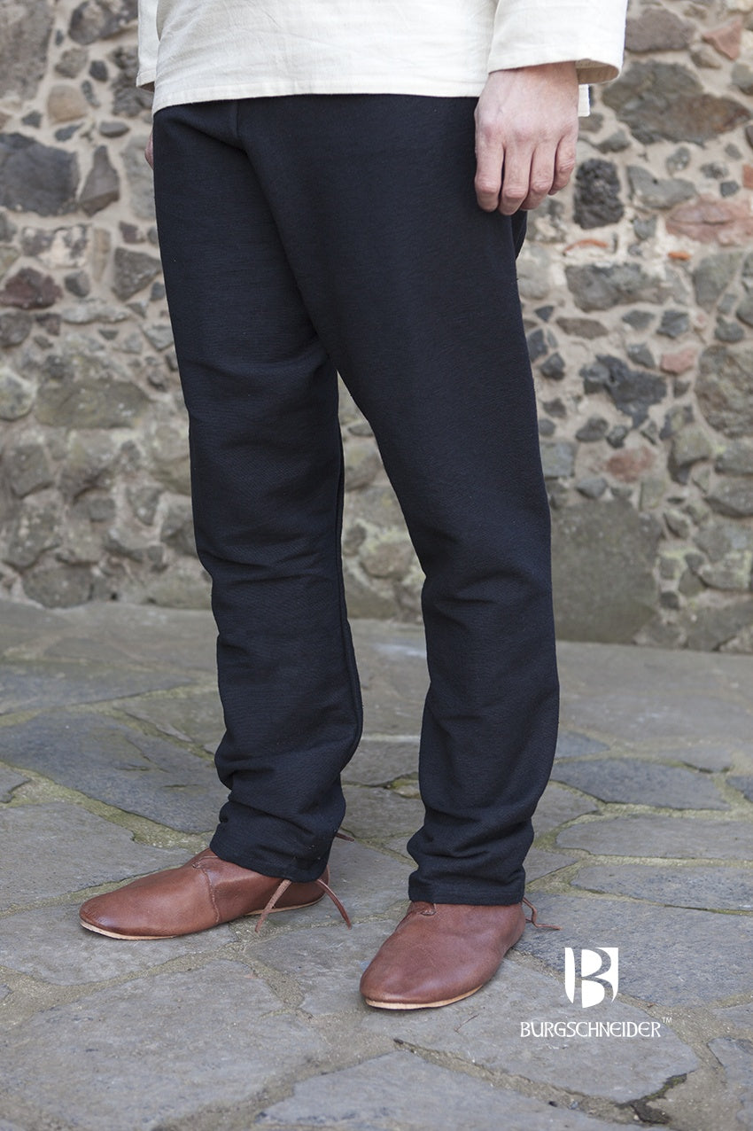 Thorsberg Viking Pants Ragnar Black - Authentic Norse Warrior Trousers for LARP, Cosplay & Medieval Reenactment