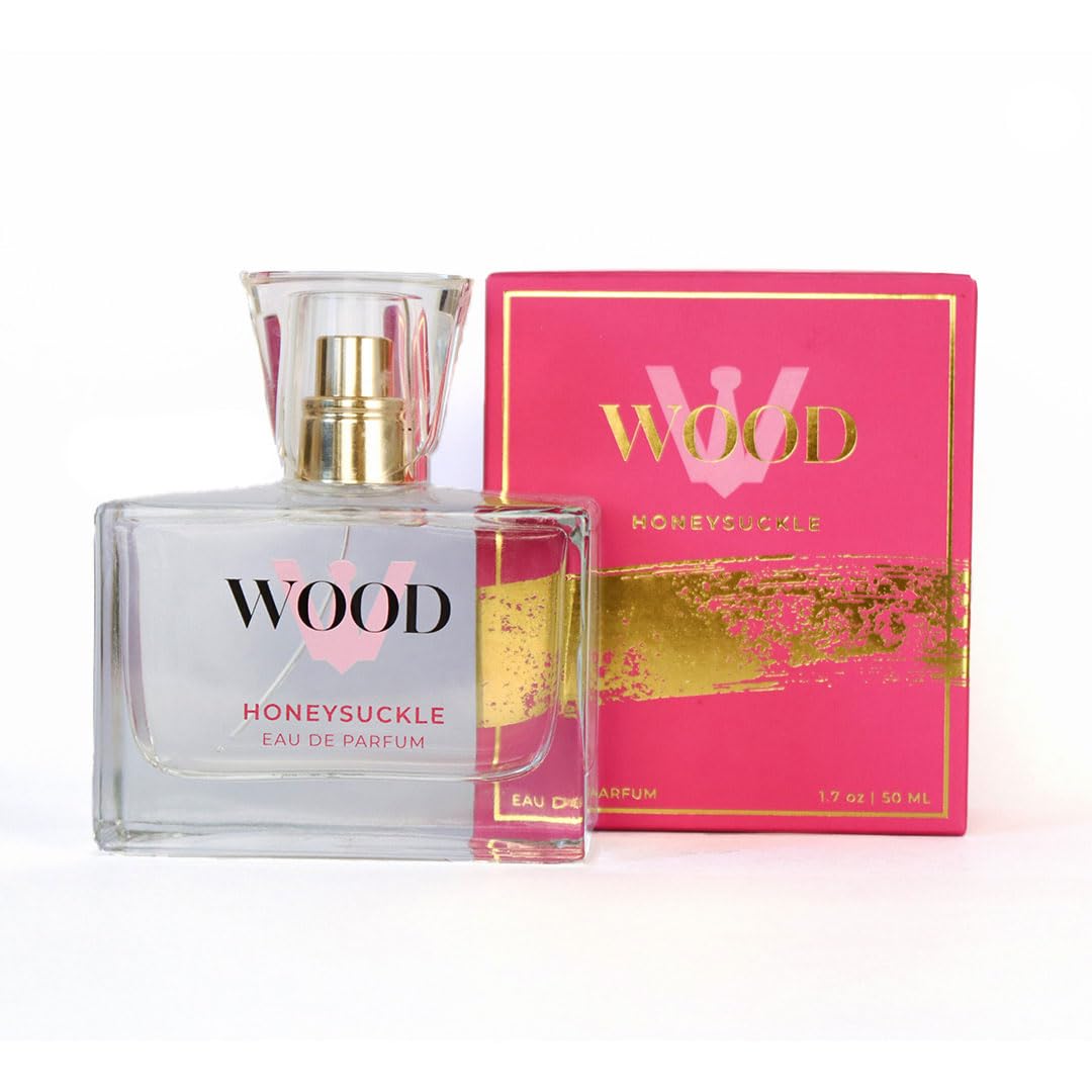 W WOOD Women's Honeysuckle Perfume - Long Lasting Floral Fragrance for Everyday Wear, Date Night & Special Occasions