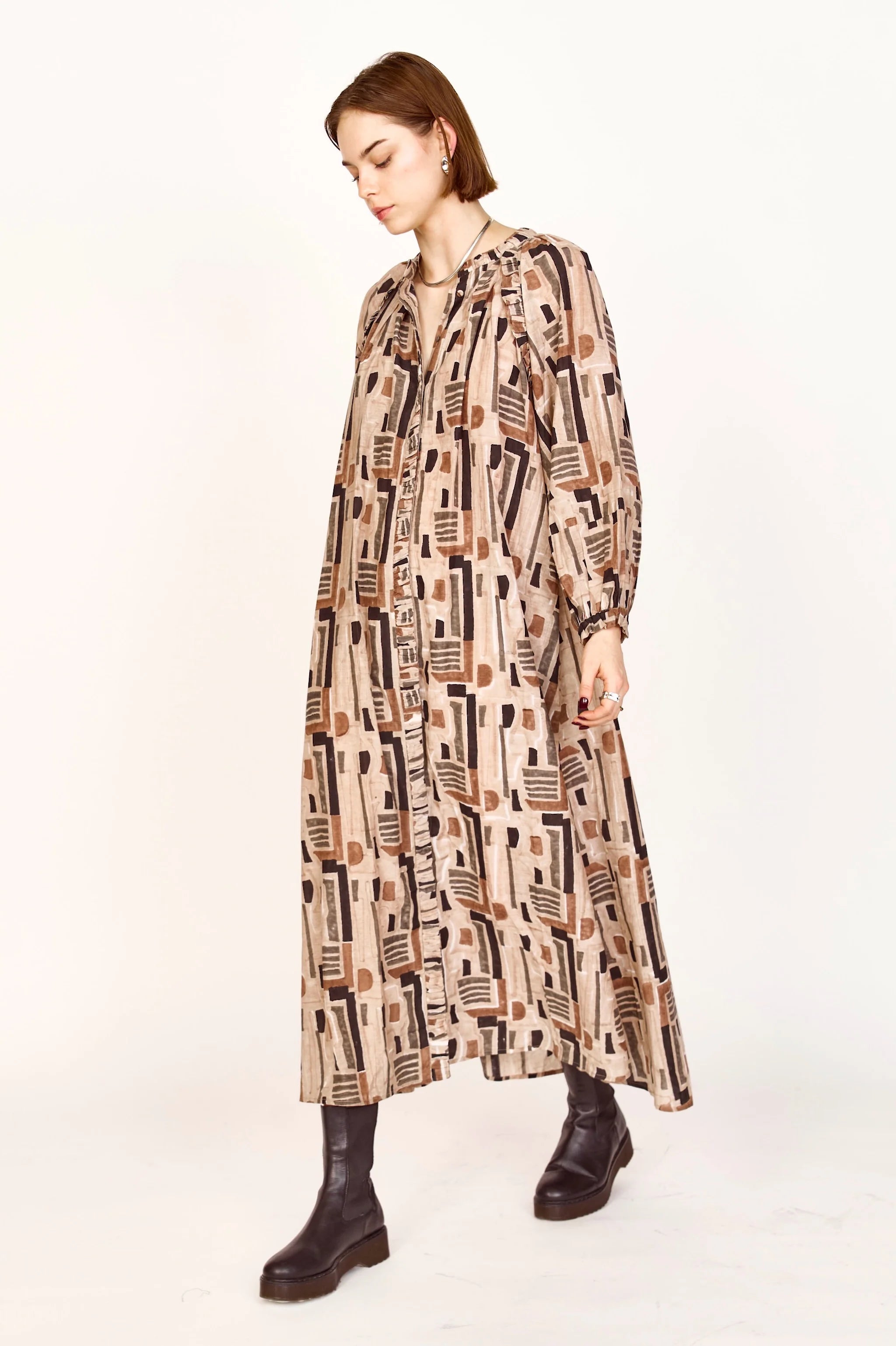 Mirth Somerset Dress Labyrinth - Stylish Floral Print Maxi Dress for Women | Perfect for Beach Vacations, Summer Parties & Boho Fashion