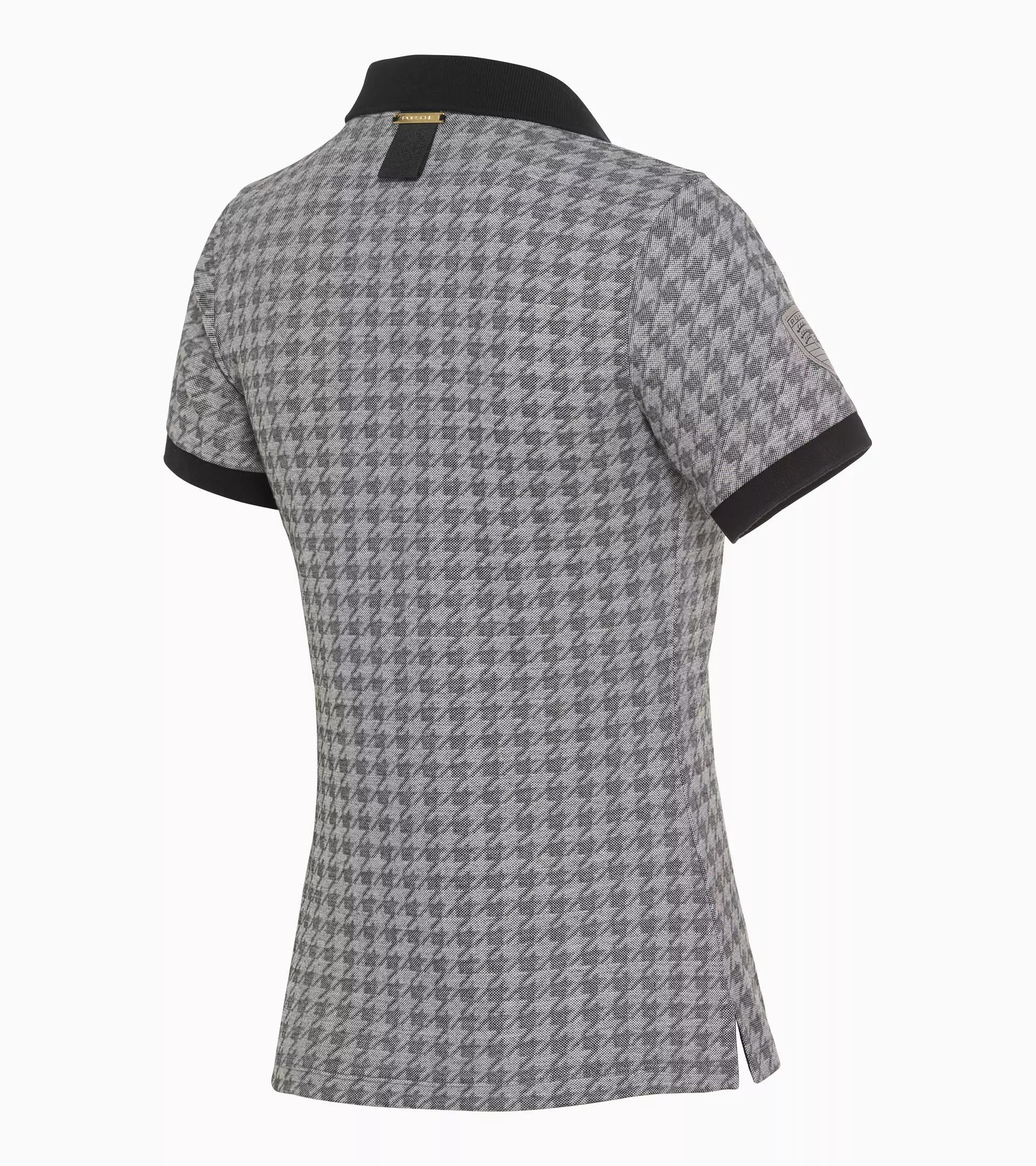 Porsche Heritage Houndstooth Women's Polo Shirt - Classic Style for Golf, Tennis & Casual Wear
