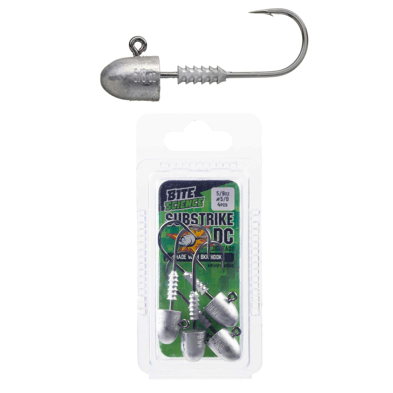 Bite Science Substrike DC Jigheads - Premium Fishing Lures for Bass, Walleye & Saltwater - Perfect for Freshwater & Offshore Fishing Trips