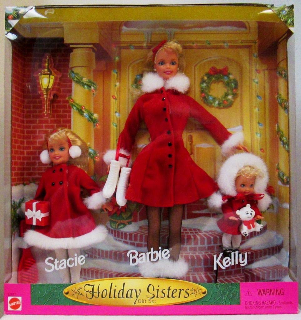 Holiday Sisters 1999 Barbie, Kelly & Stacie Doll Gift Set - Perfect Christmas Present for Kids & Collectors | Playtime, Display & Nostalgic Gift Idea
