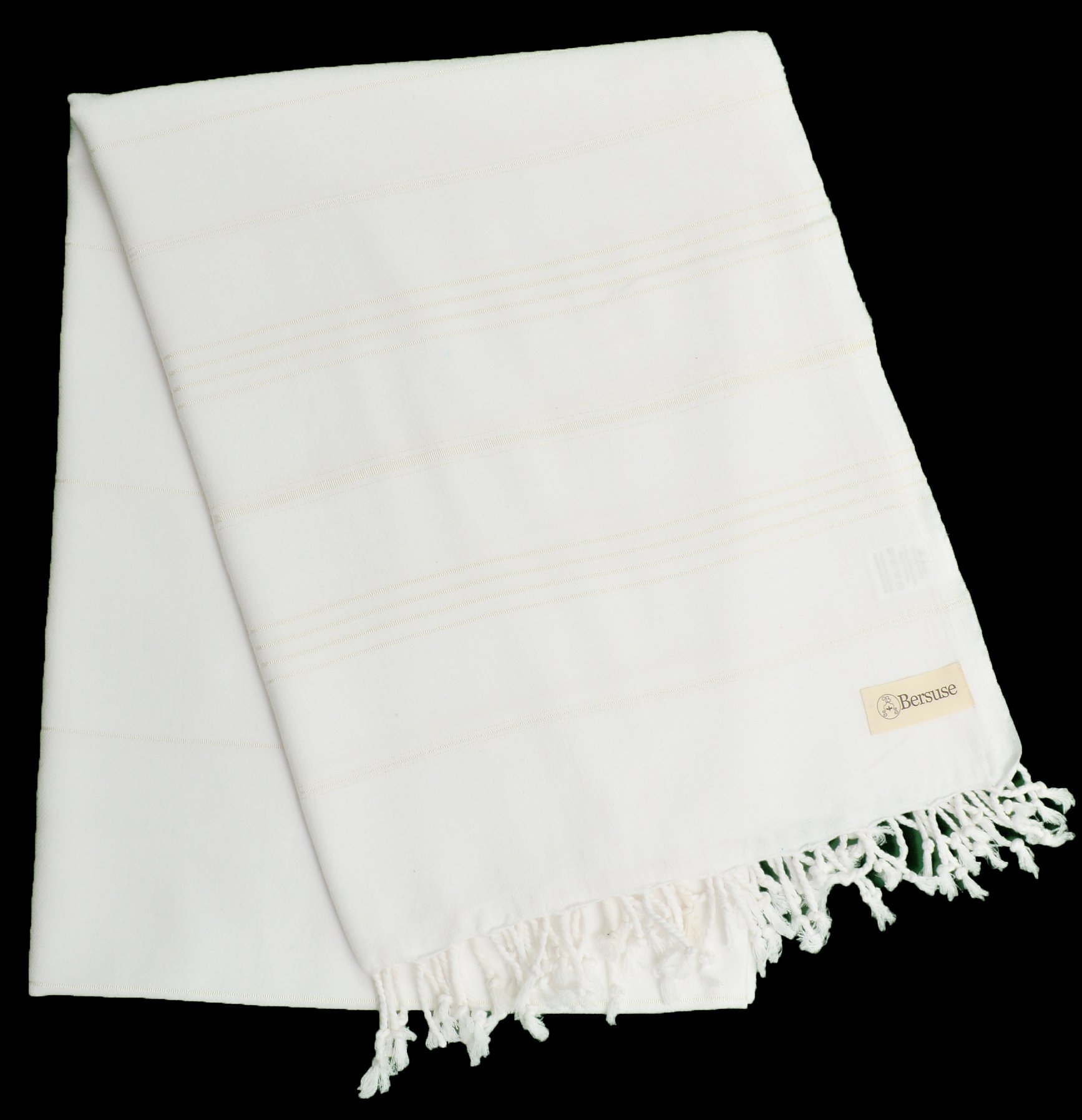 Premium 100% Cotton Turkish Peshtemal Towel - Extra Large 61x82 Inches, Quick-Dry Lightweight Beach Blanket & Throw Blanket (Set of 3, White) | Perfect for Beach, Pool, Yoga, Travel & Home Decor
