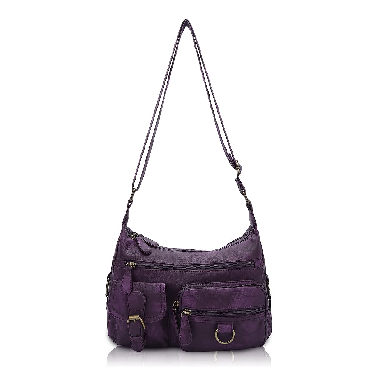Angel Barcelo Crossbody Shoulder Bag - Women's PU Leather Purse for Daily Use & Travel
