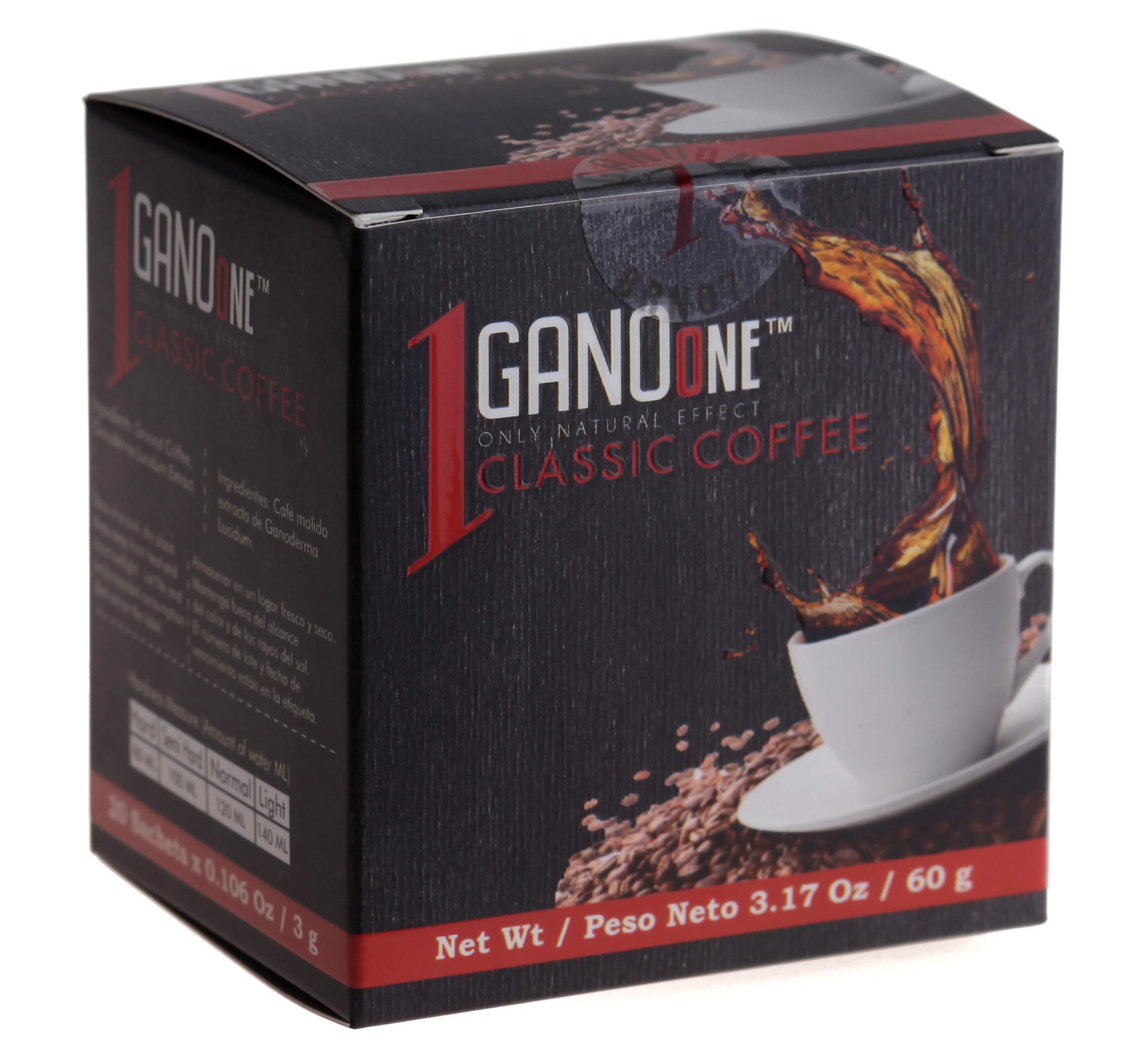10 Boxes GanoOne Classic Reishi Mushroom Instant Coffee with Organic Ganoderma Extract - 20 Single-Serve Sachets - Immune Support & Energy Boost - Perfect for Office, Travel & Home Use