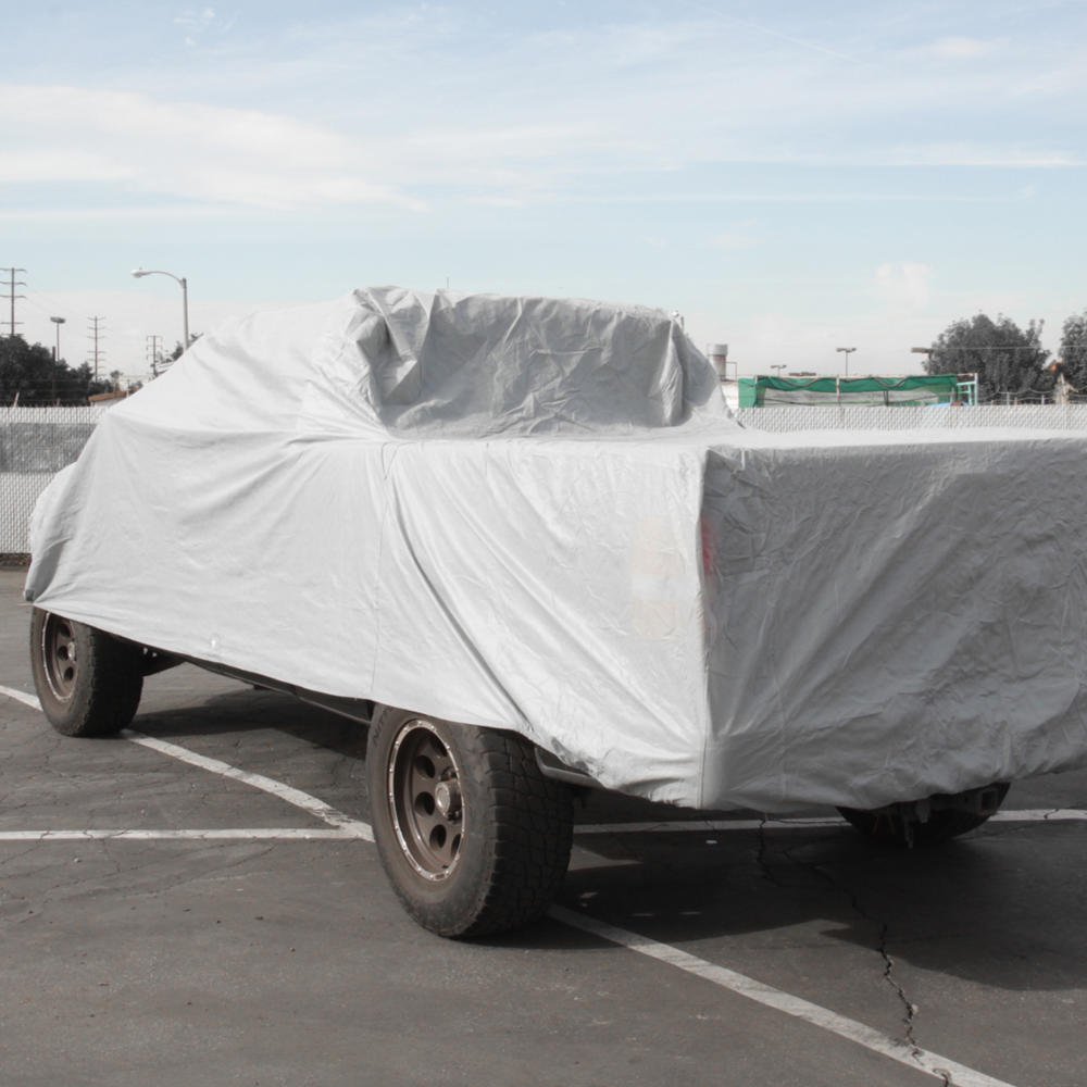 Motor Trend Premium All-Weather Waterproof Truck Cover - Heavy Duty Outdoor Protection for Pickup Trucks (Ideal for Snow, Rain, Sun Protection & Long-Term Vehicle Storage)
