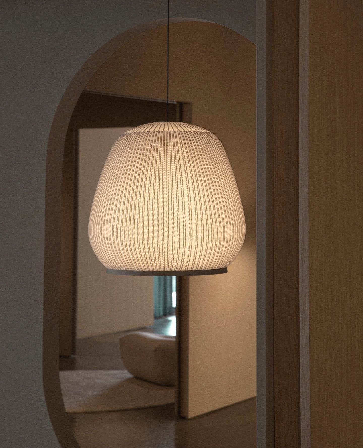 Modern Lantern Knit Pendant Light - Handwoven Rattan Hanging Lamp for Living Room, Bedroom, or Patio Decor