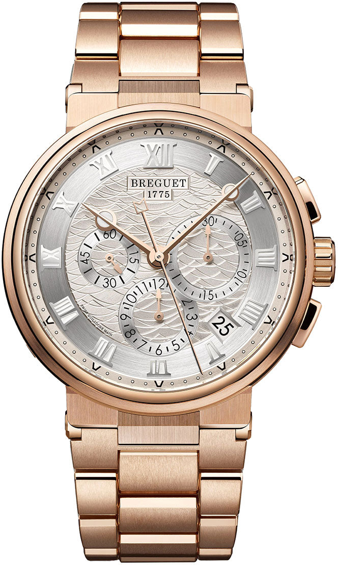 Breguet Marine 5527 Chronograph 18K Rose Gold Luxury Men's Watch - Perfect for Formal Events, Business Meetings & Special Occasions