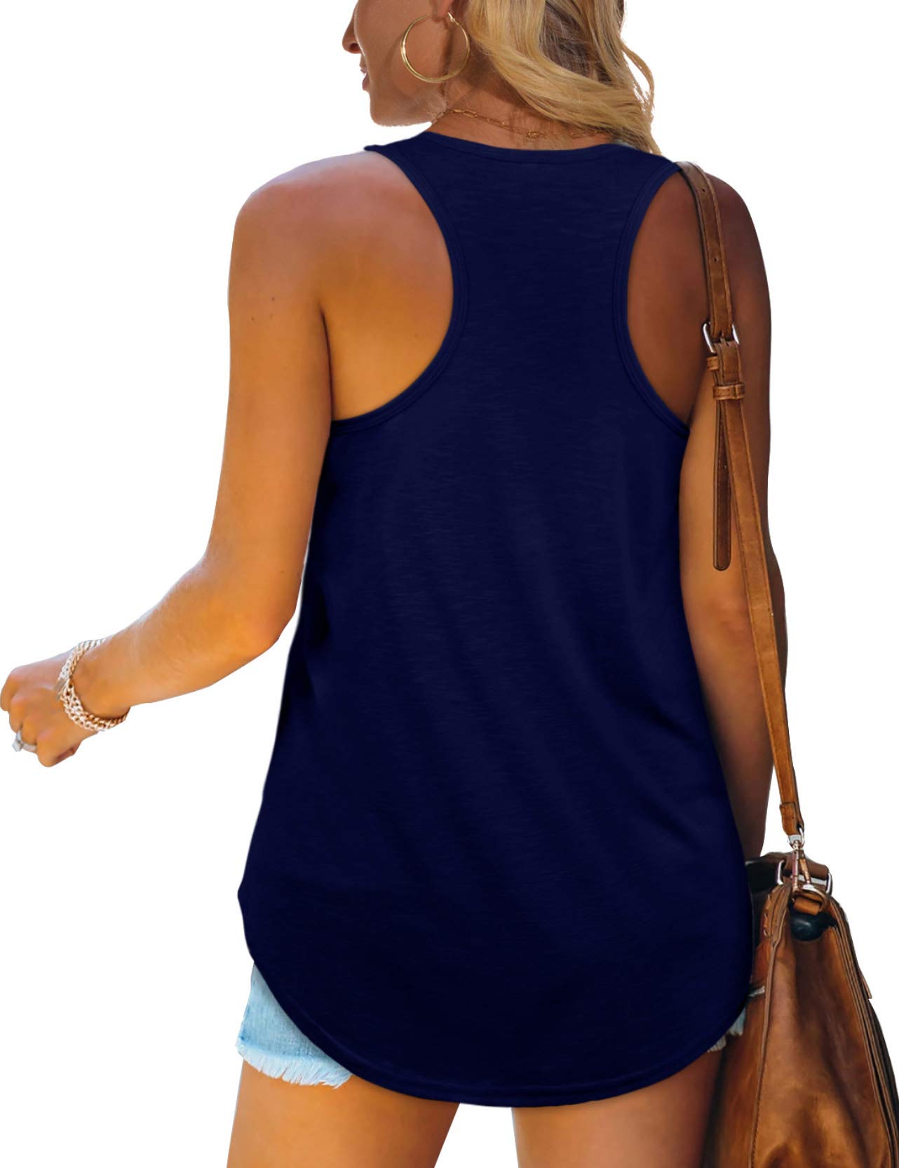 Women's Racerback Tank Tops - Loose Fit Summer Shirts for Women | Casual Wear, Gym, Yoga & Beach Outfits
