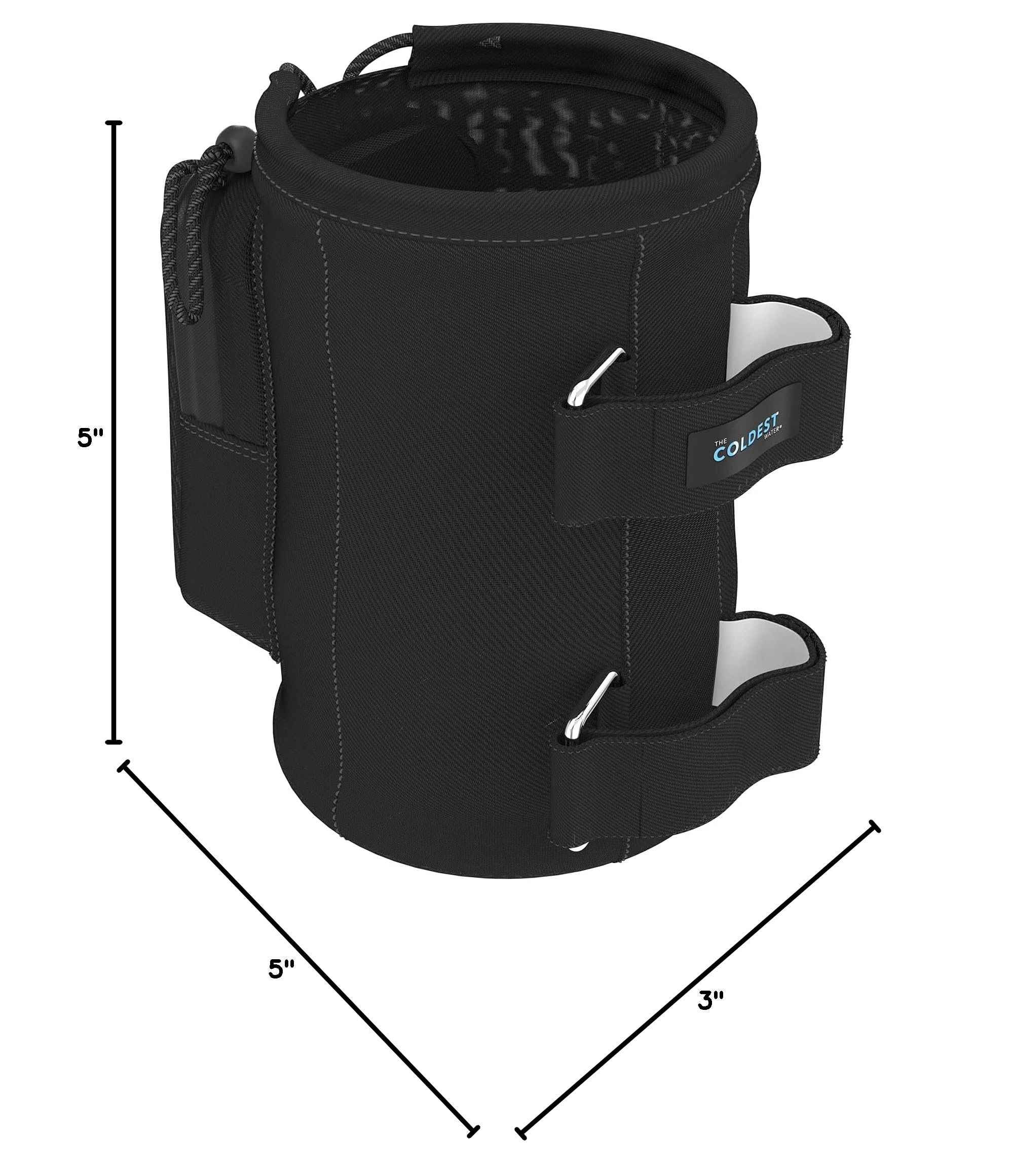 Coldest Universal Bottle Holder - Stroller & Bike Cup Holder with Large Caliber Design, Black - Perfect for Outdoor Adventures, Gym, and Daily Commutes