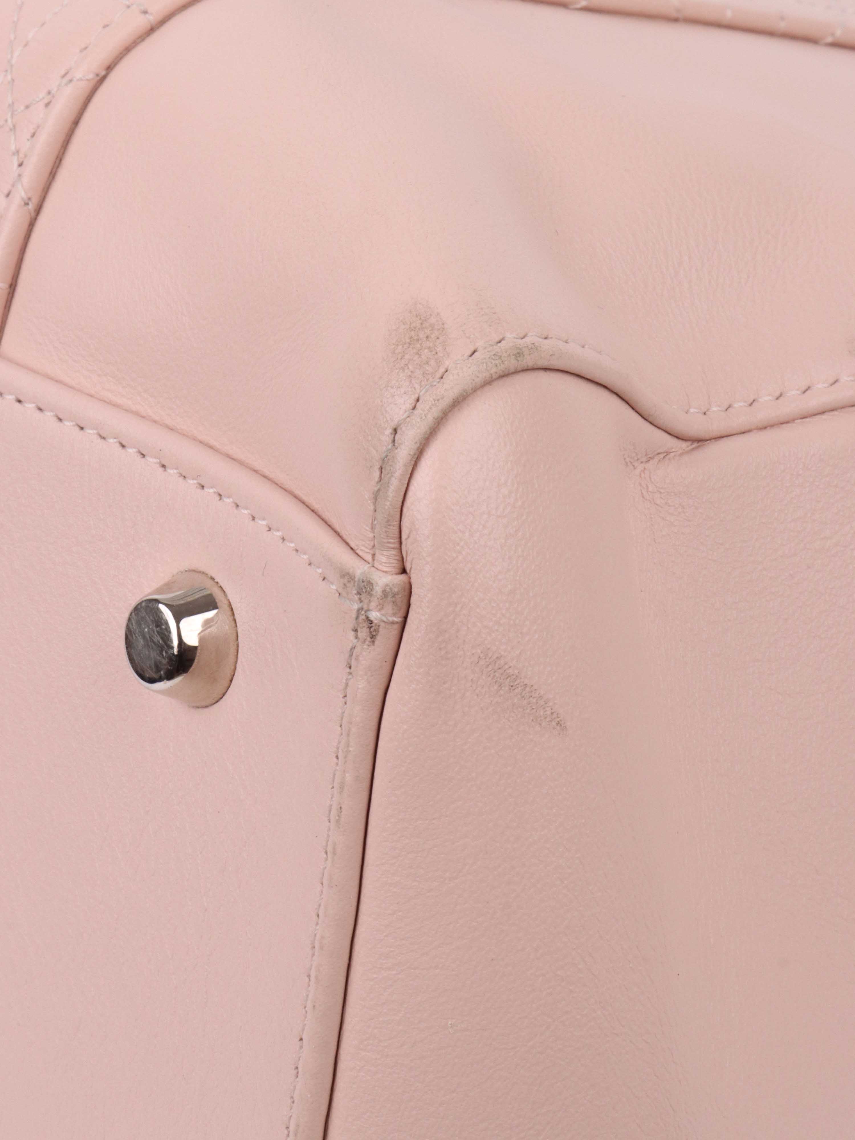 Dior Pink Leather Diaper Tote Bag - Stylish & Spacious Designer Baby Bag for Moms, Perfect for Travel, Shopping & Everyday Use