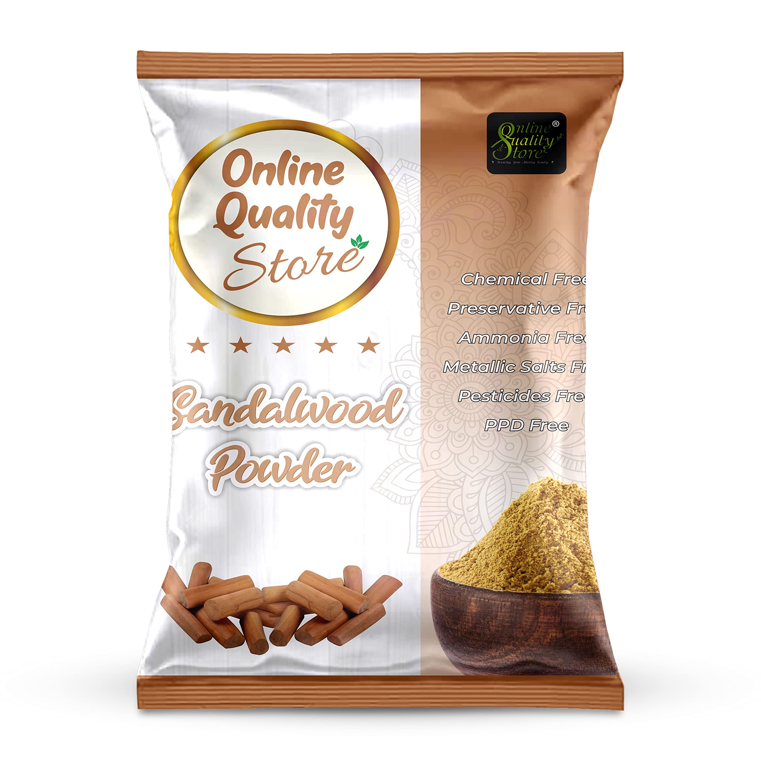 Premium Organic Sandalwood Powder (Chandan) for Face, Puja & Skincare - 100% Natural, 100g Pack - Perfect for DIY Face Masks, Aromatherapy & Spiritual Rituals