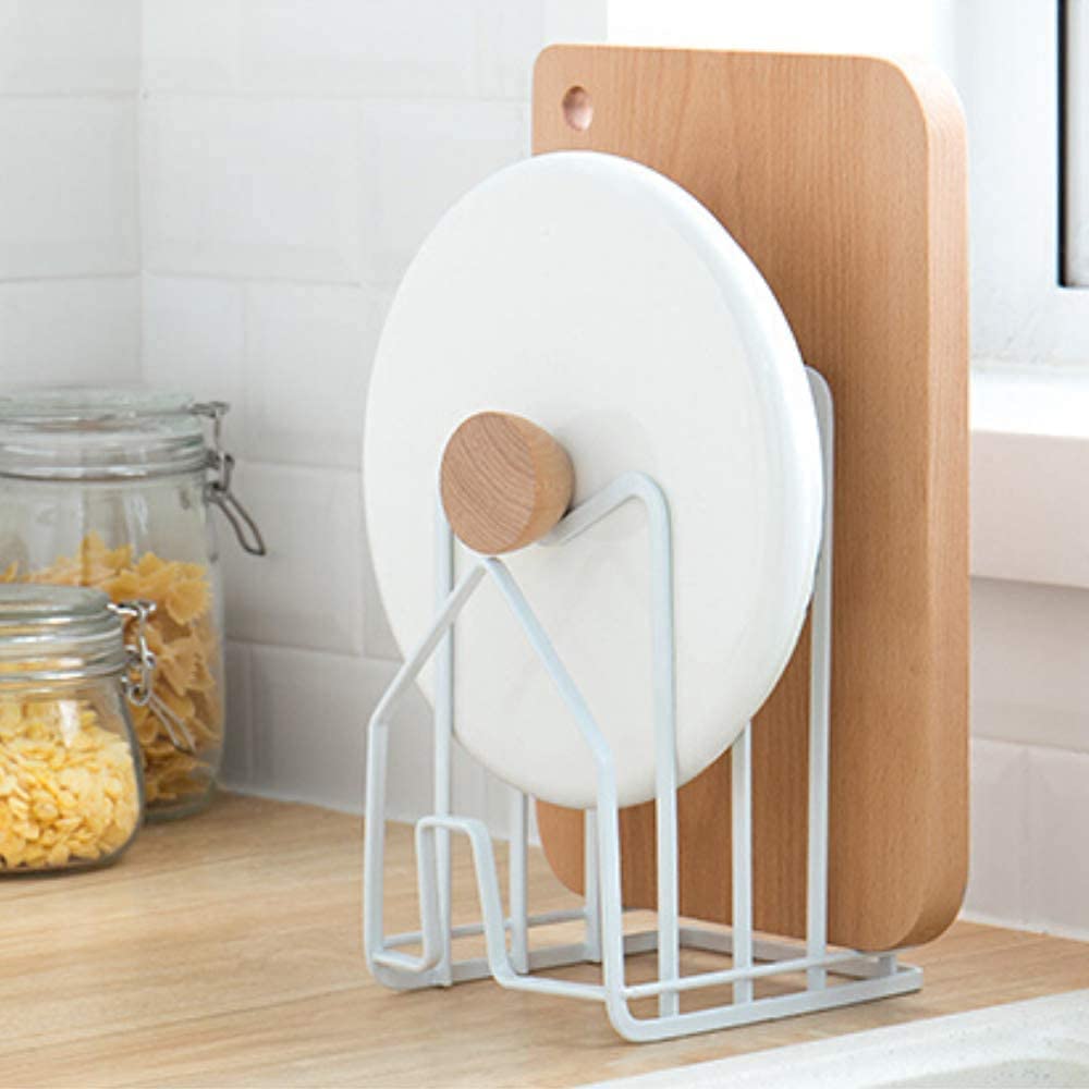 Premium Stainless Steel Cutting Board Holder & Kitchen Organizer - 4.92
