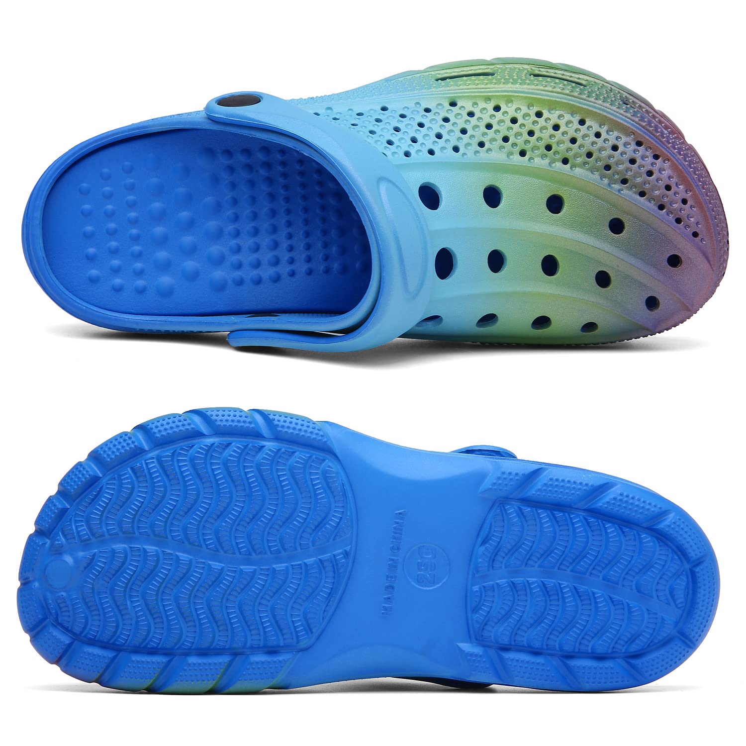 ChayChax Arch Support Clogs for Men & Women - Slip-On Garden Shoes with Removable Cushion Footbed - Comfortable Outdoor Beach Slippers for Walking, Gardening & Relaxation