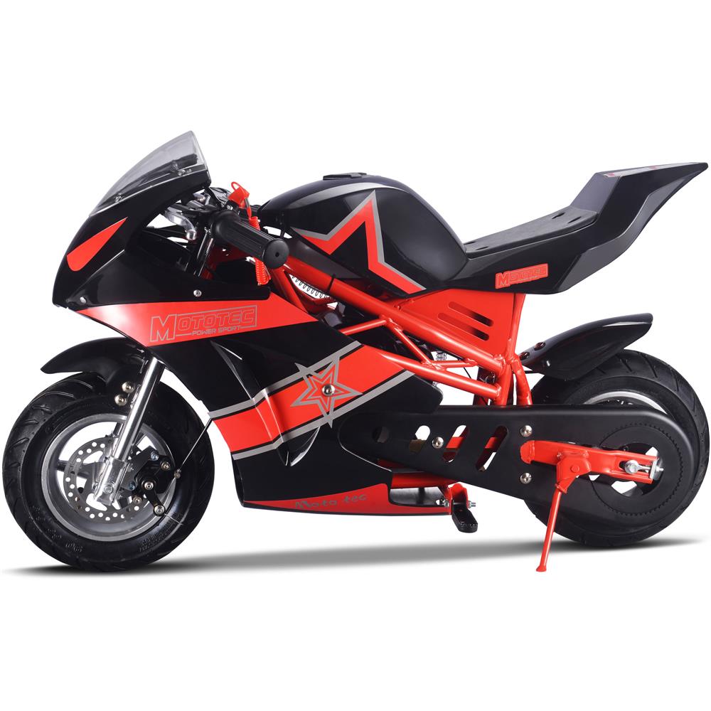49cc 2 Stroke Premium Gas Powered Pocket Bike - High Performance Mini Motorcycle for Adults & Teens - Perfect for Backyard Racing, Off-Road Trails & Commuting