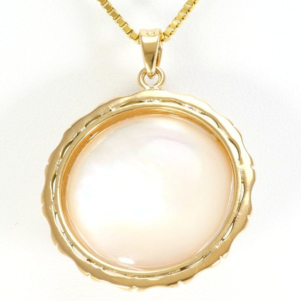 14K Yellow Gold Mabe Pearl Necklace for Women - Elegant & Timeless Jewelry Gift for Weddings, Anniversaries & Special Occasions
