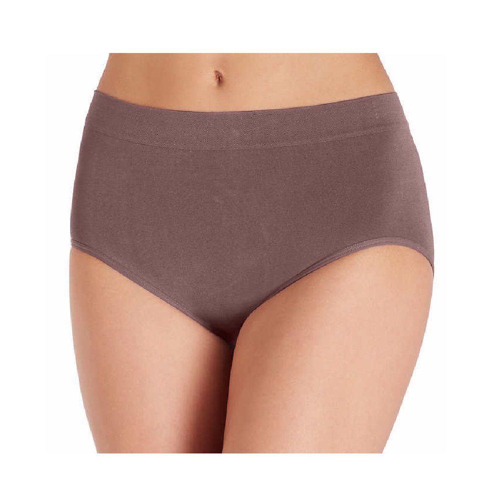 Carole Hochman Women's Silky Soft Seamless Full Coverage Modern Brief Panties - 5 Pack Multipack (Regular & Plus Sizes) - Comfortable Everyday Wear for Work, Travel & Lounge