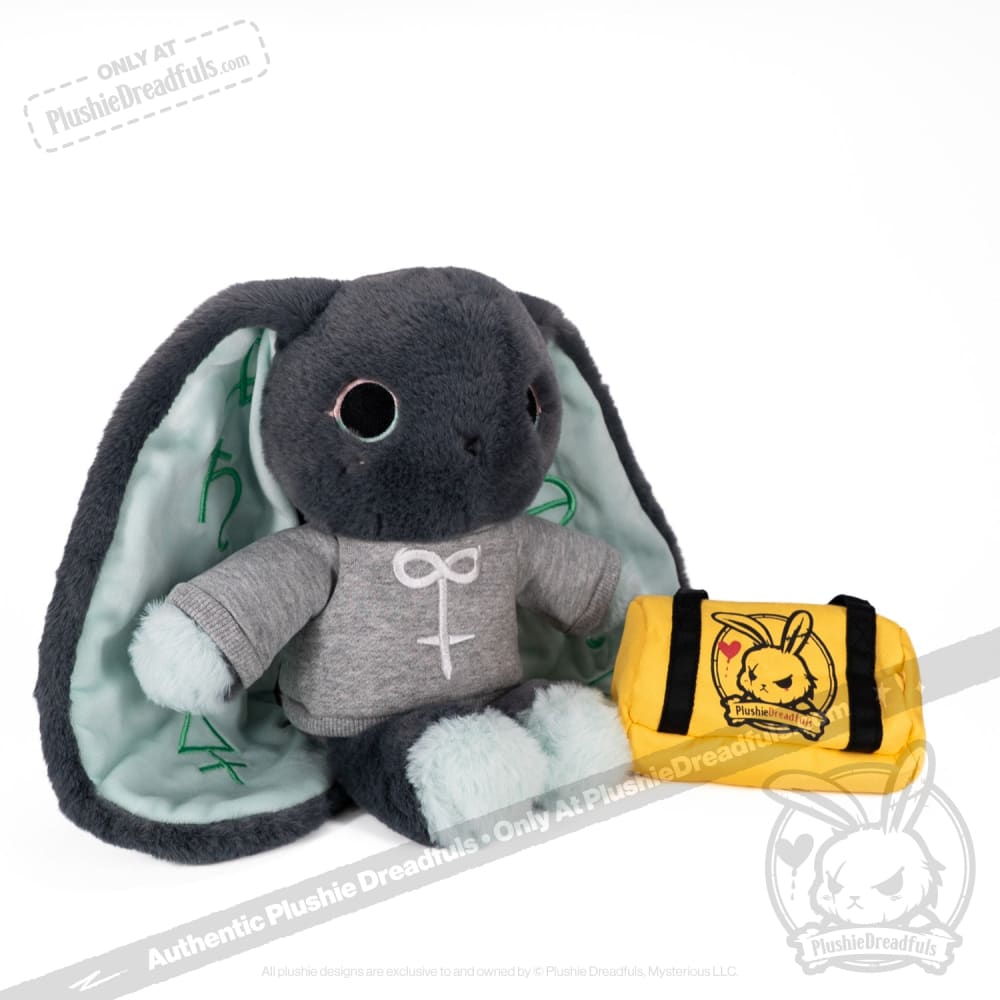 Plushie Dreadfuls Trust Issues Bunny Grey Edition - Soft Stuffed Animal Toy for Anxiety Relief & Emotional Support | Perfect for Therapy, Gifts, and Home Decor