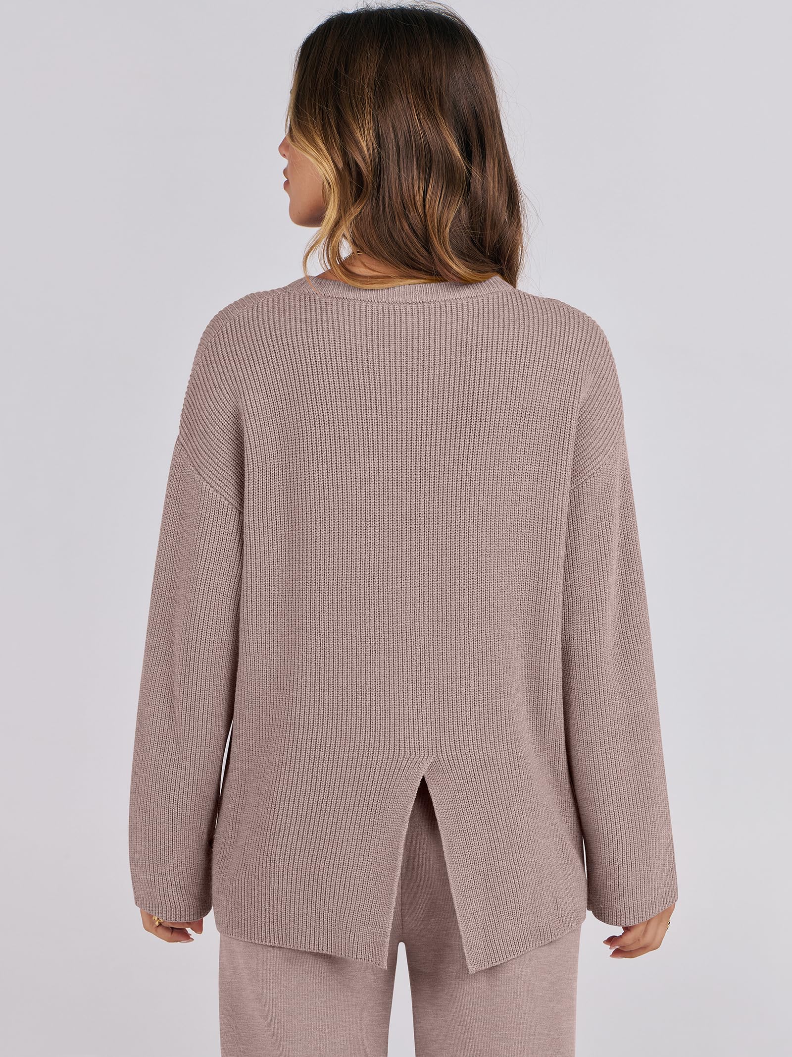 ANRABESS Women's Two Piece Outfits - Soft Sweater Lounge Sets with Pullover Top & Wide Leg Pants, Casual Matching Set for Fall 2024 | Cozy Homewear, Loungewear & Street Style Outfits