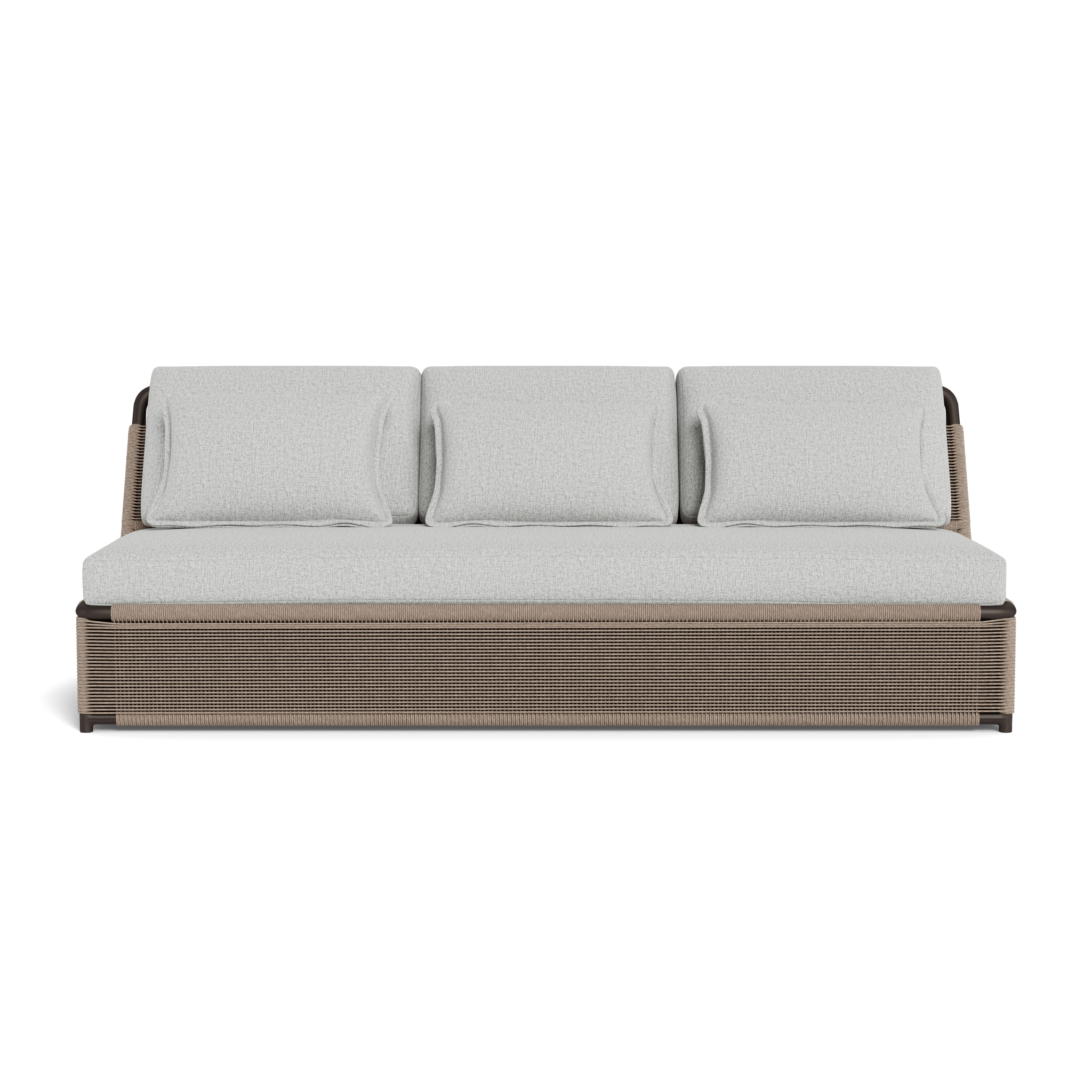 Formenter 3-Seat Armless Sofa - Modern Minimalist Loveseat for Small Spaces, Living Room, Apartment, Dorm | Comfortable and Space-Saving Design