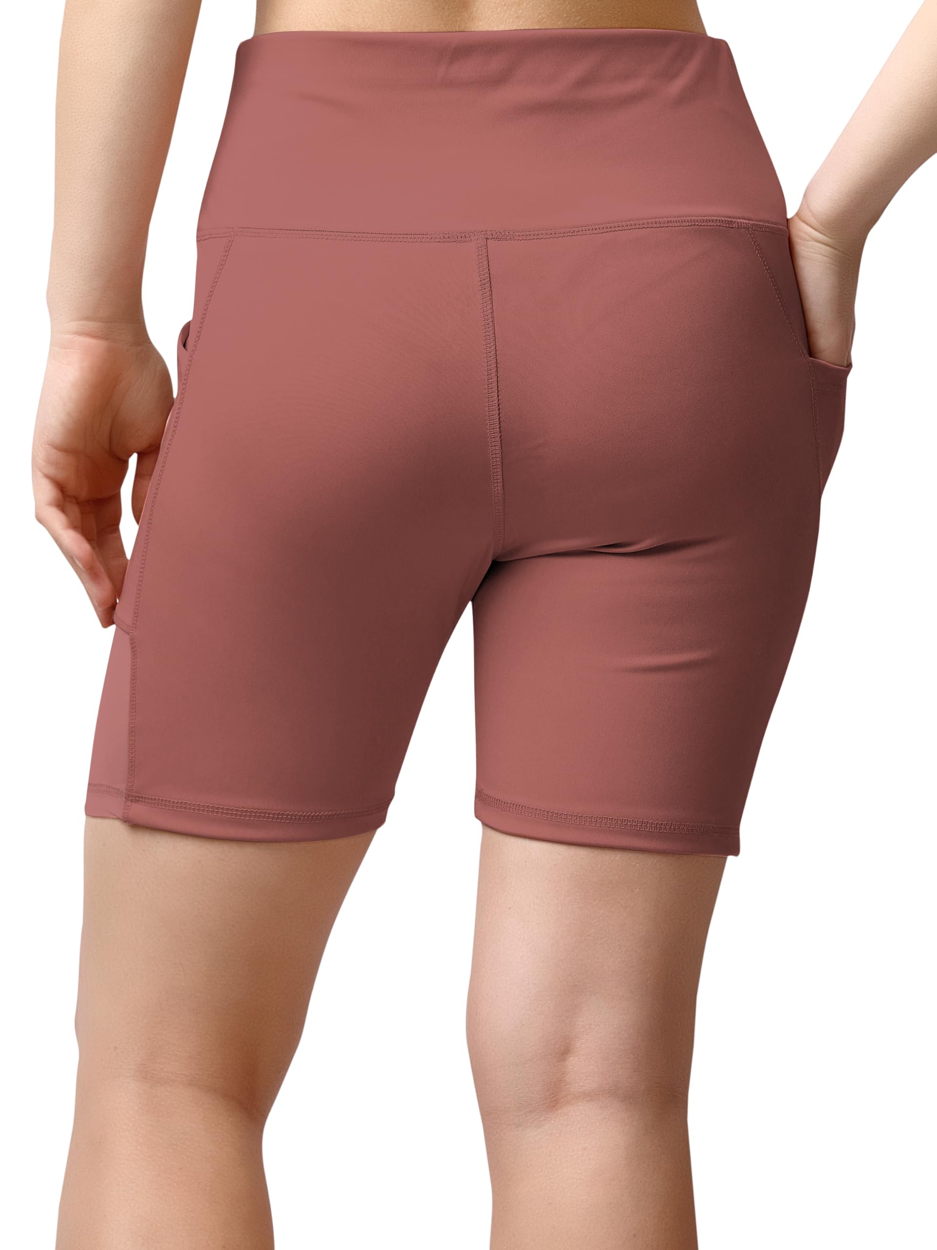 Mehrang Women's High-Waisted Yoga Shorts - Tummy Control Workout Shorts for Running, Cycling & Gym | Stretchy Athletic Shorts for Women | Perfect for Yoga, Exercise & Casual Wear