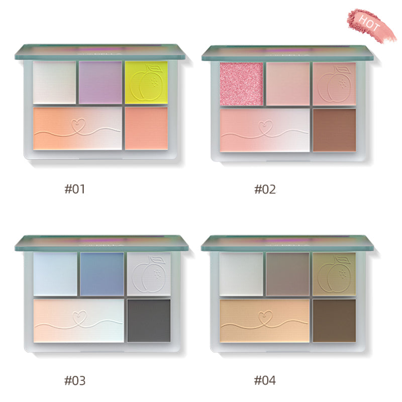 Shedella Dreamy 5-Color Eyeshadow Palette - Long Lasting, Highly Pigmented Makeup for Day & Night Looks | Perfect for Parties, Weddings & Everyday Wear
